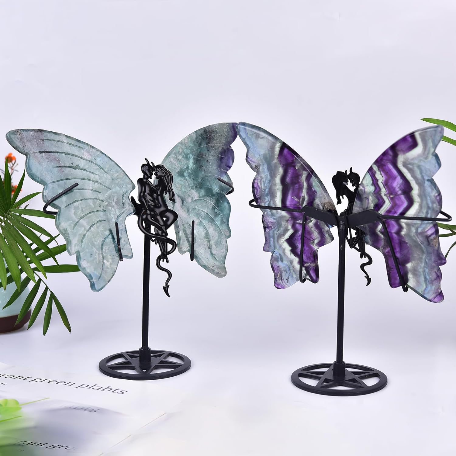 JIC Gem Crystal Butterfly with Stand Decorative Artwork