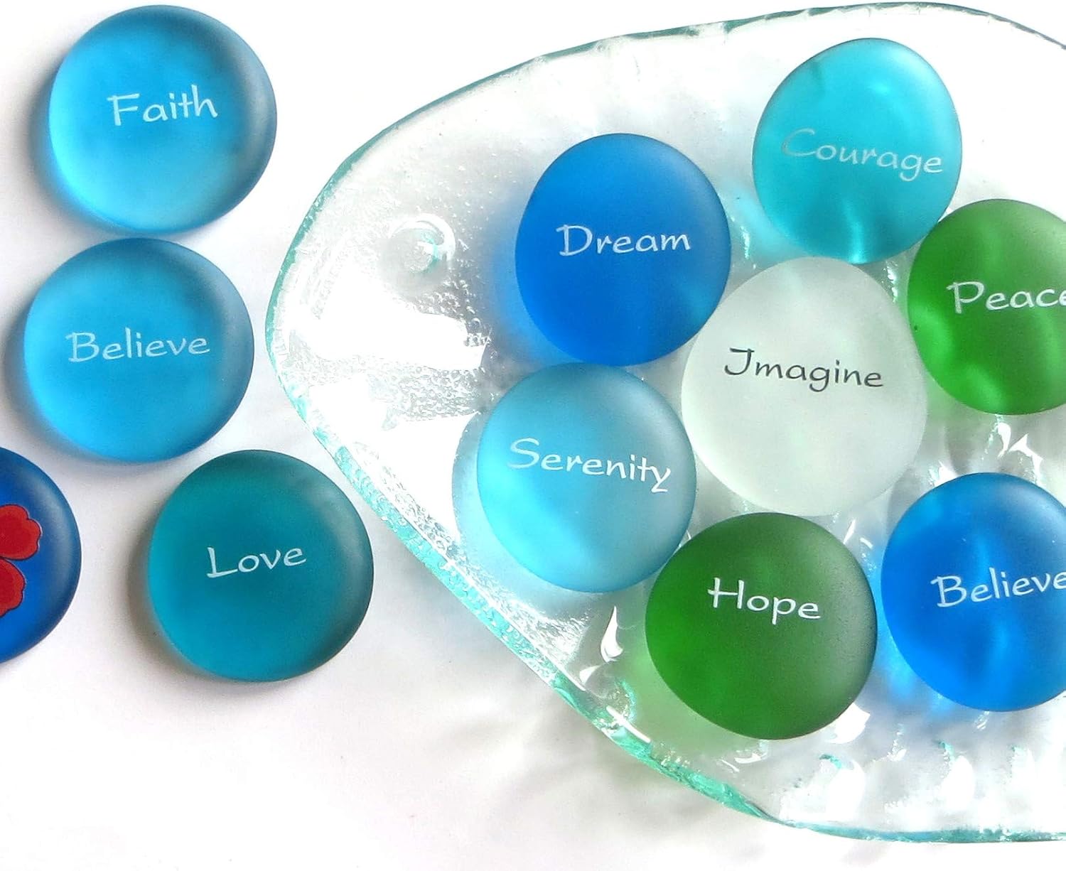 Mermaids Message Assortment 100 Frosted Glass Stones