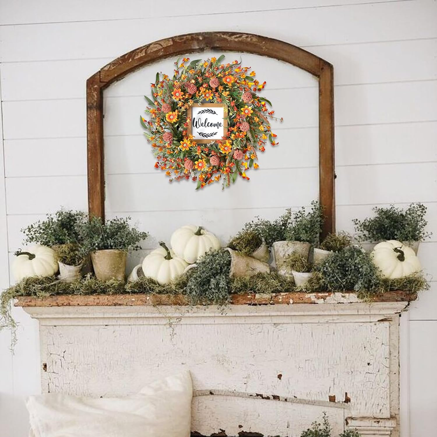 Idyllic Summer Wreath Front Door Autumn Decor
