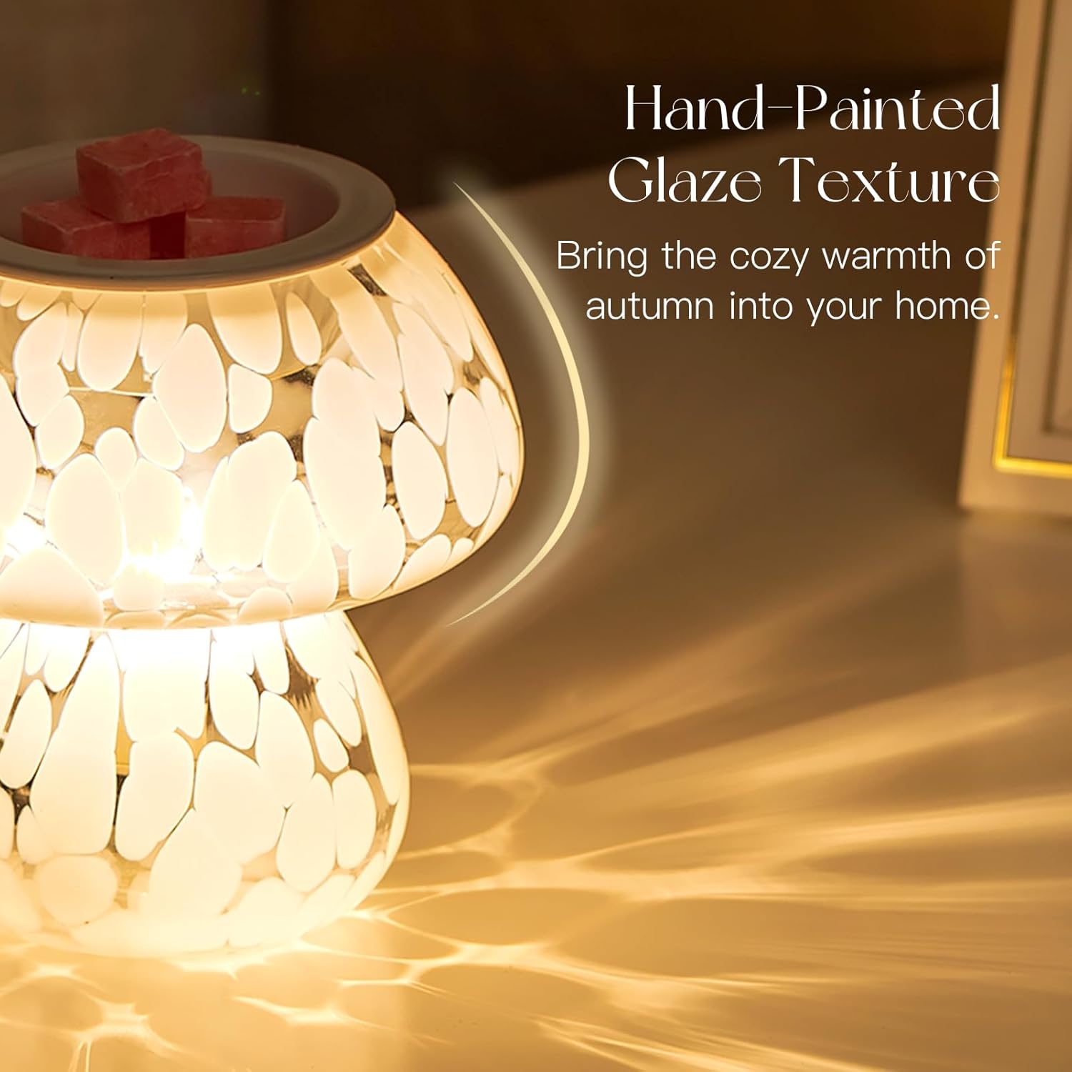 Candeldo Mushroom Wax Melter Warmer with Light