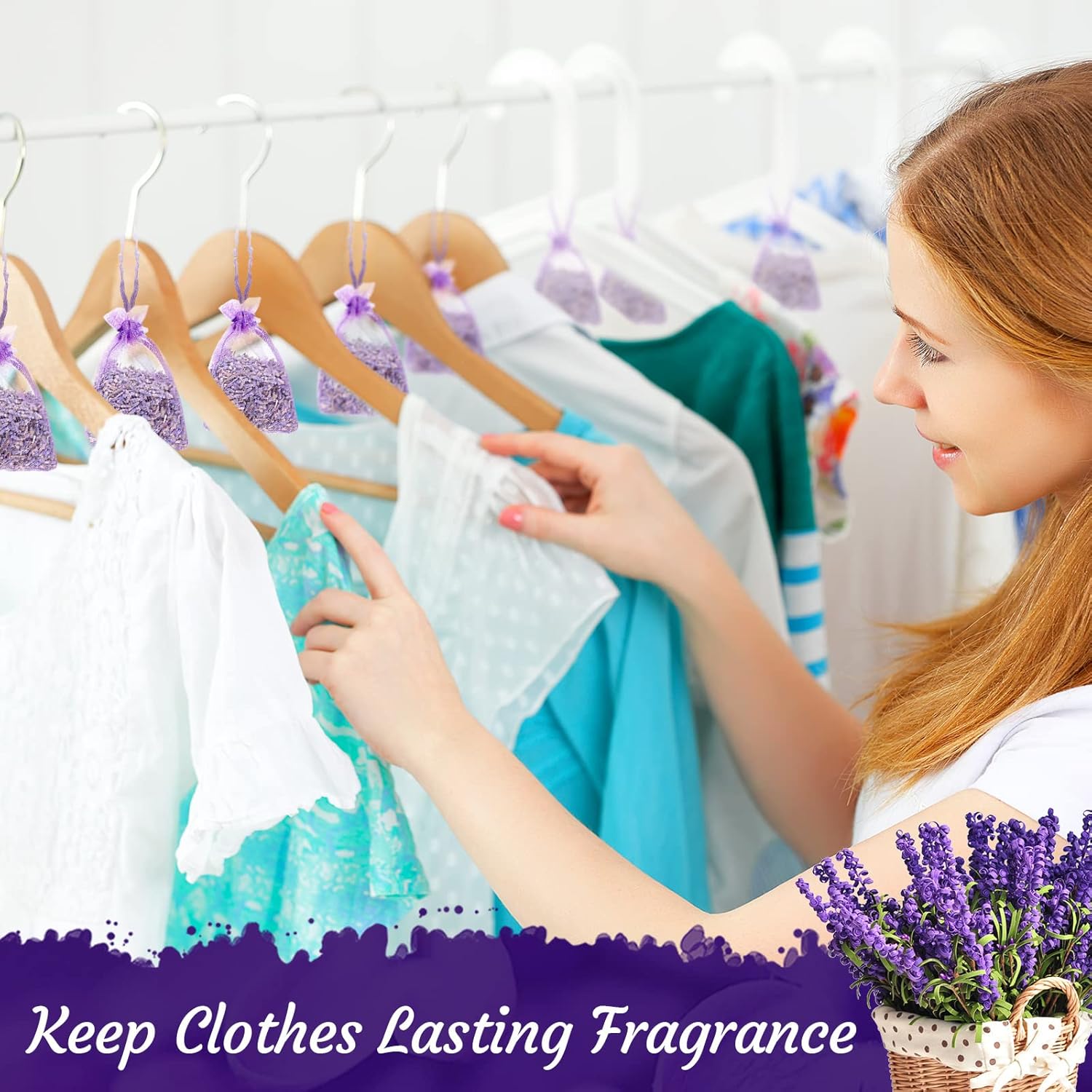 Demissle 160 Pcs Lavender Sachets for Home Fragrance