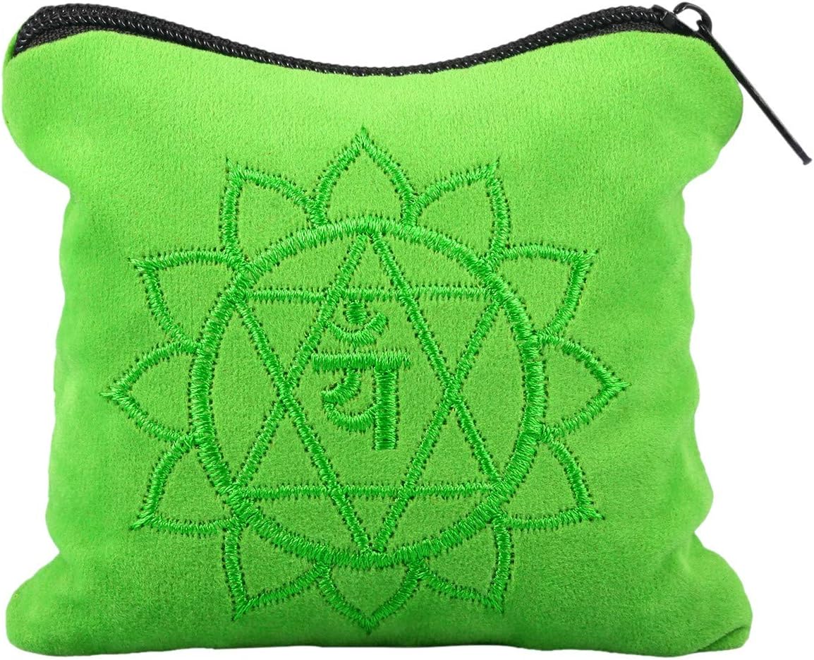 Rockcloud Green Aventurine Tumbled Stones Chakra Bag Healing