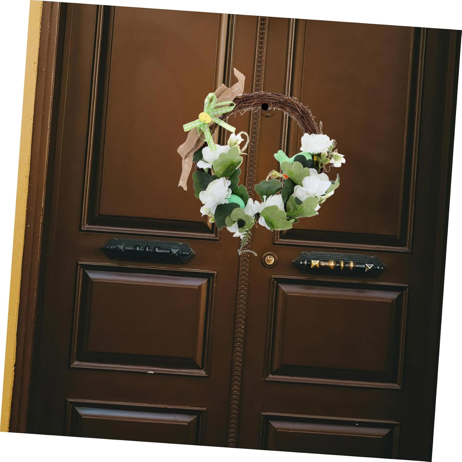 Pastel Egg and Flower Artificial Spring Wreath