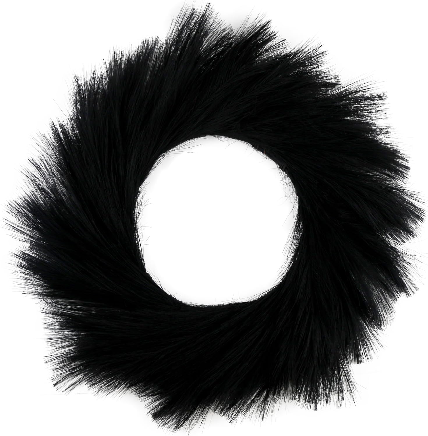 24 Inch Artificial Pampas Grass Wreath for Home Halloween Decor