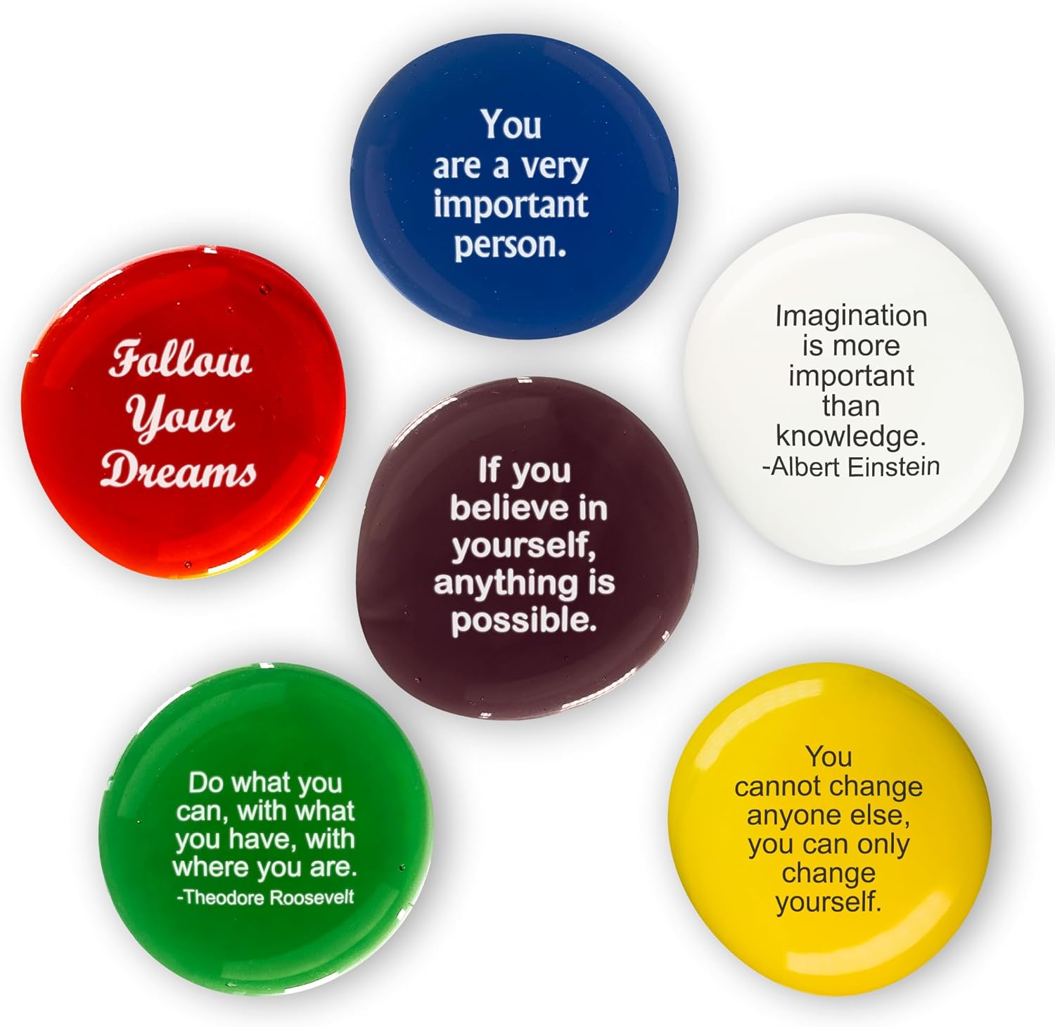 Lifeforce Glass Motivation Stones Set I