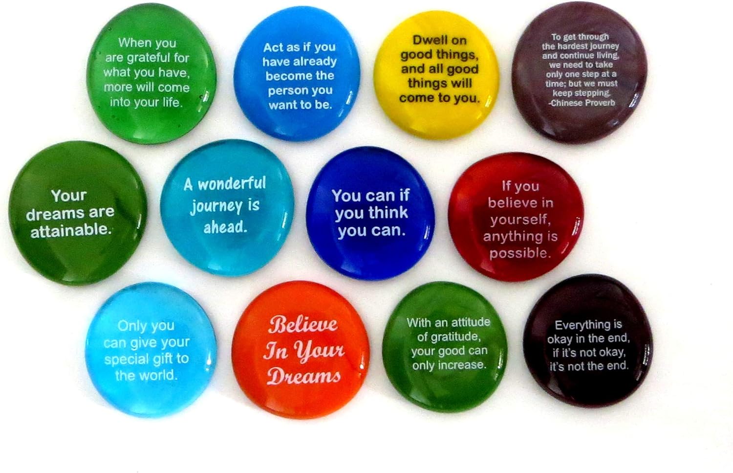 Destiny Stones 12 Glass Stones for Positive Future