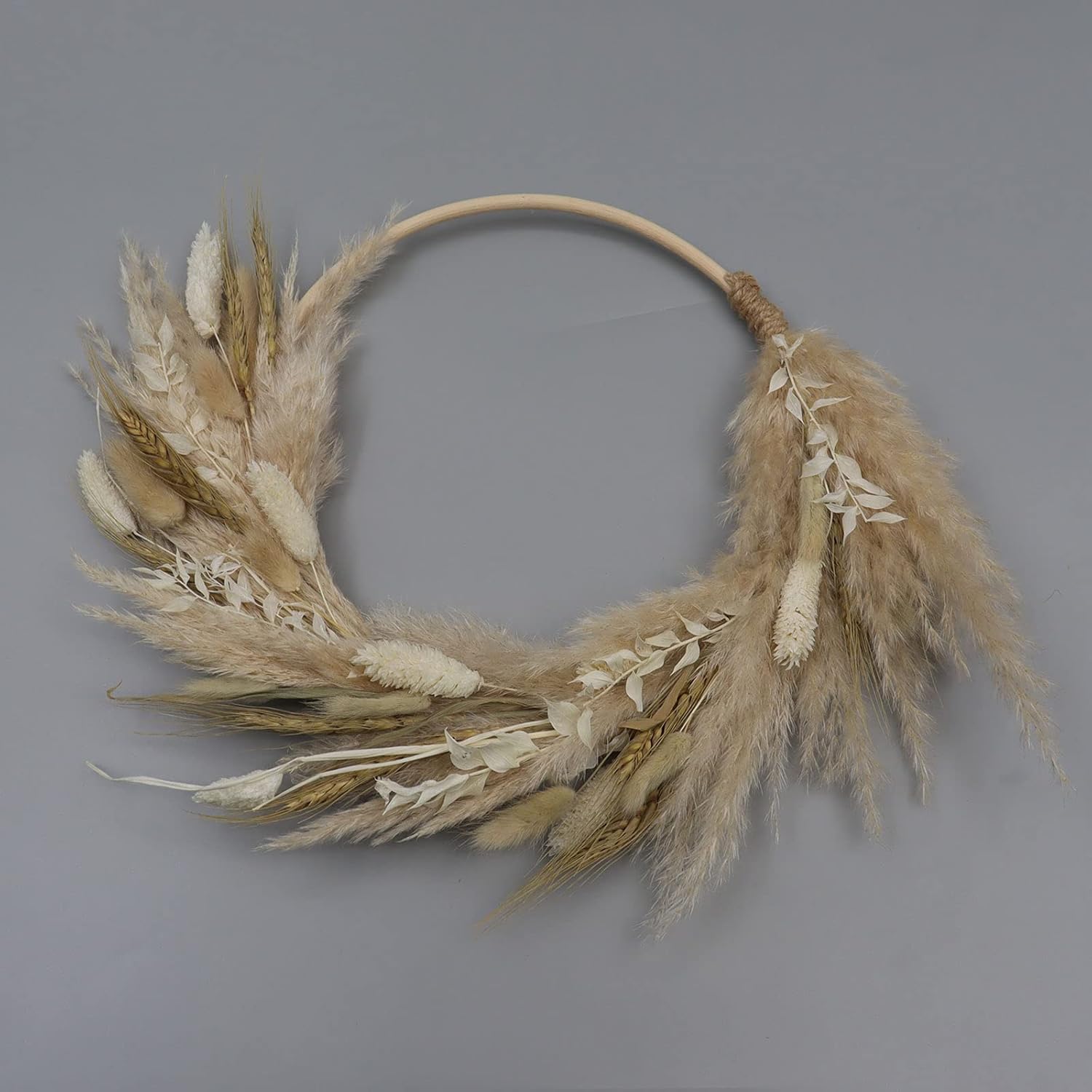 Real Dried Flower Wreath for Front Door Decorations
