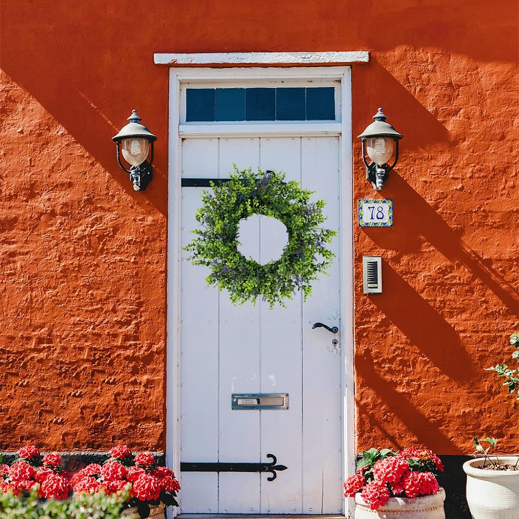 18 Inch Spring Wreath for Front Door Decor