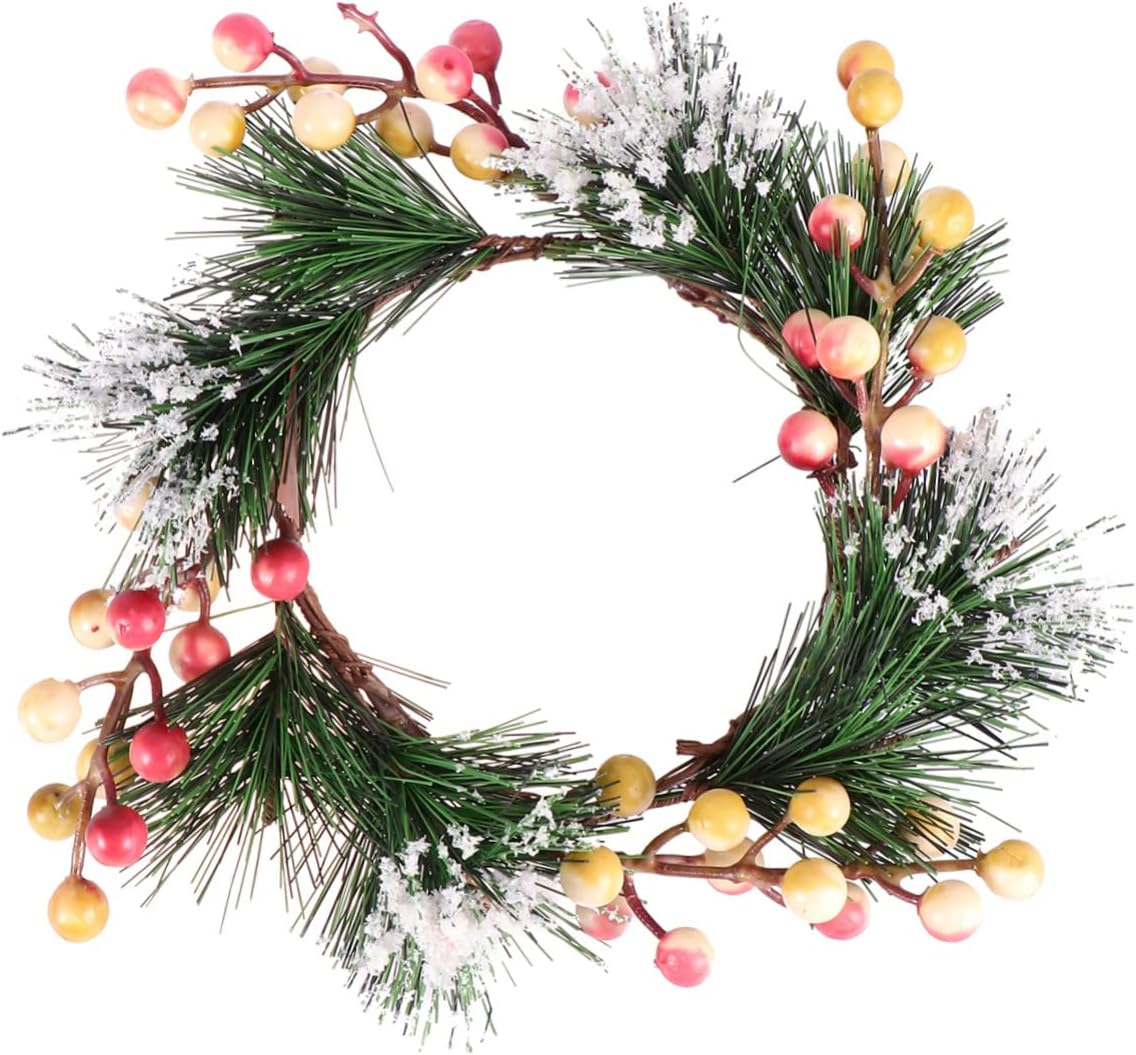 Cabilock Resin Berry Garland Wreath for Front Door