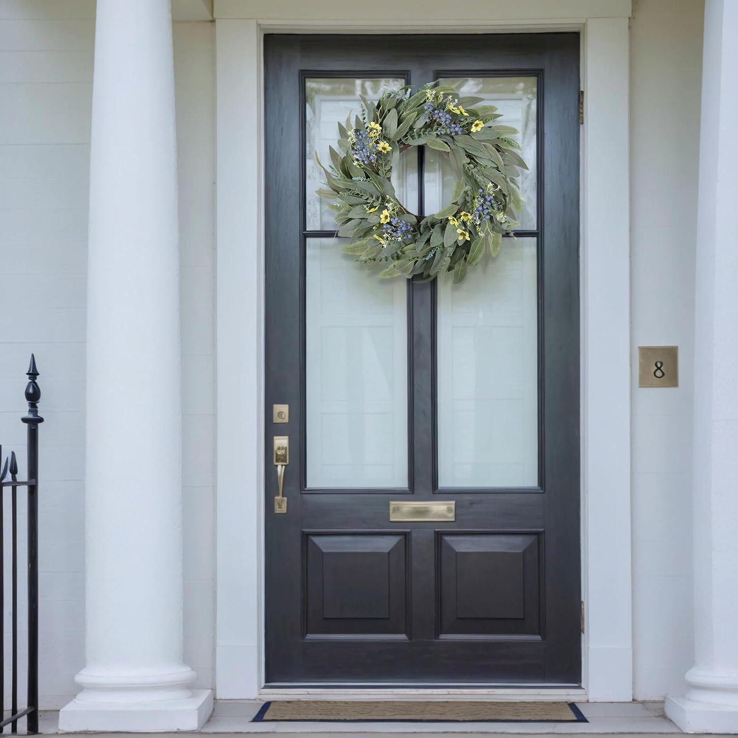 26 Inches Large Eucalyptus Spring Wreath for Front Door