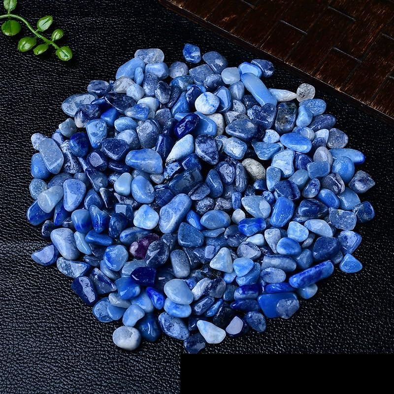 NASTYA Natural Blue Crystal Gravel Tumbling Stones 5-7mm 1000g