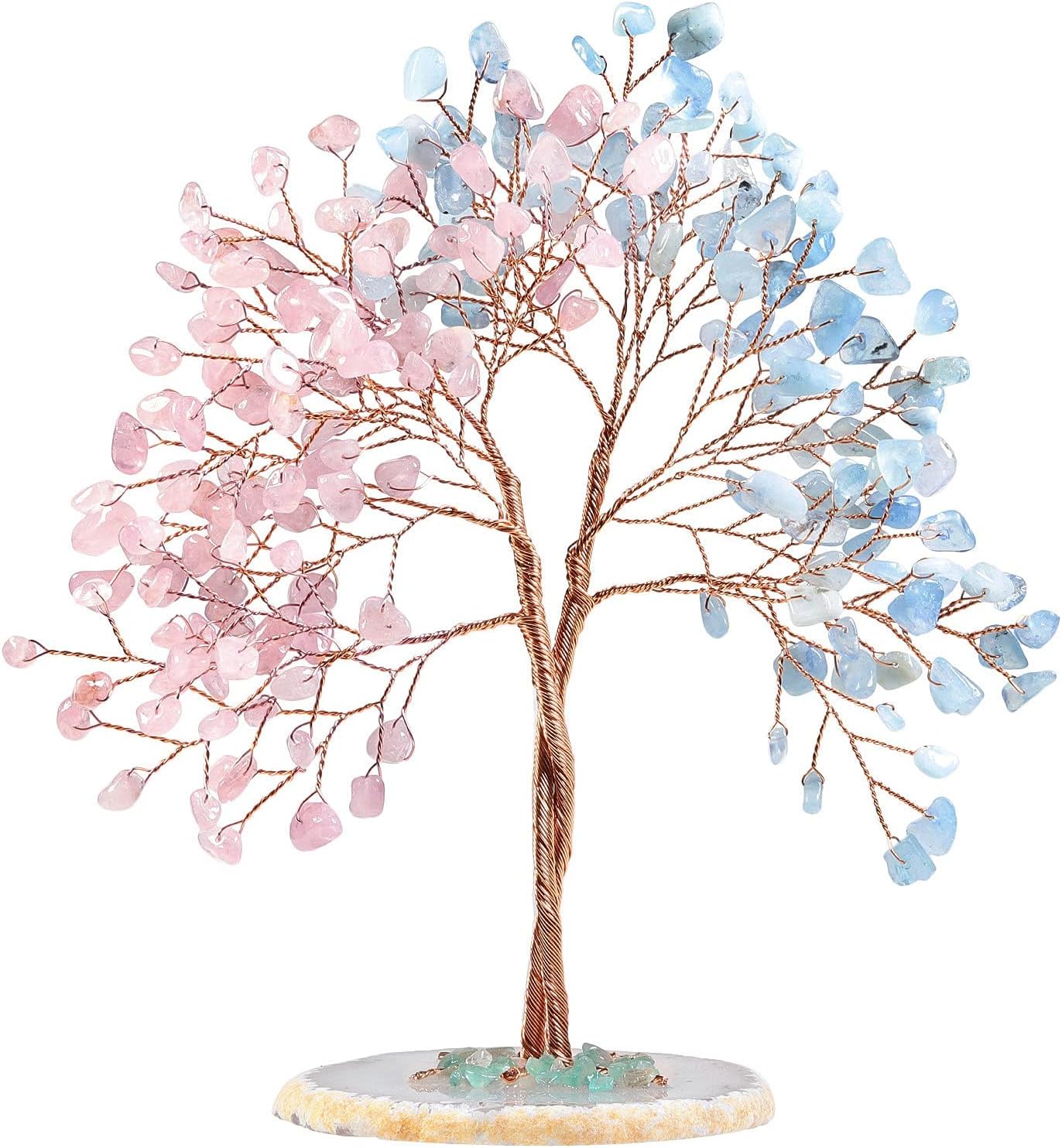 Rockcloud Pack of 2 Crystal Stones for Home Wedding Decor