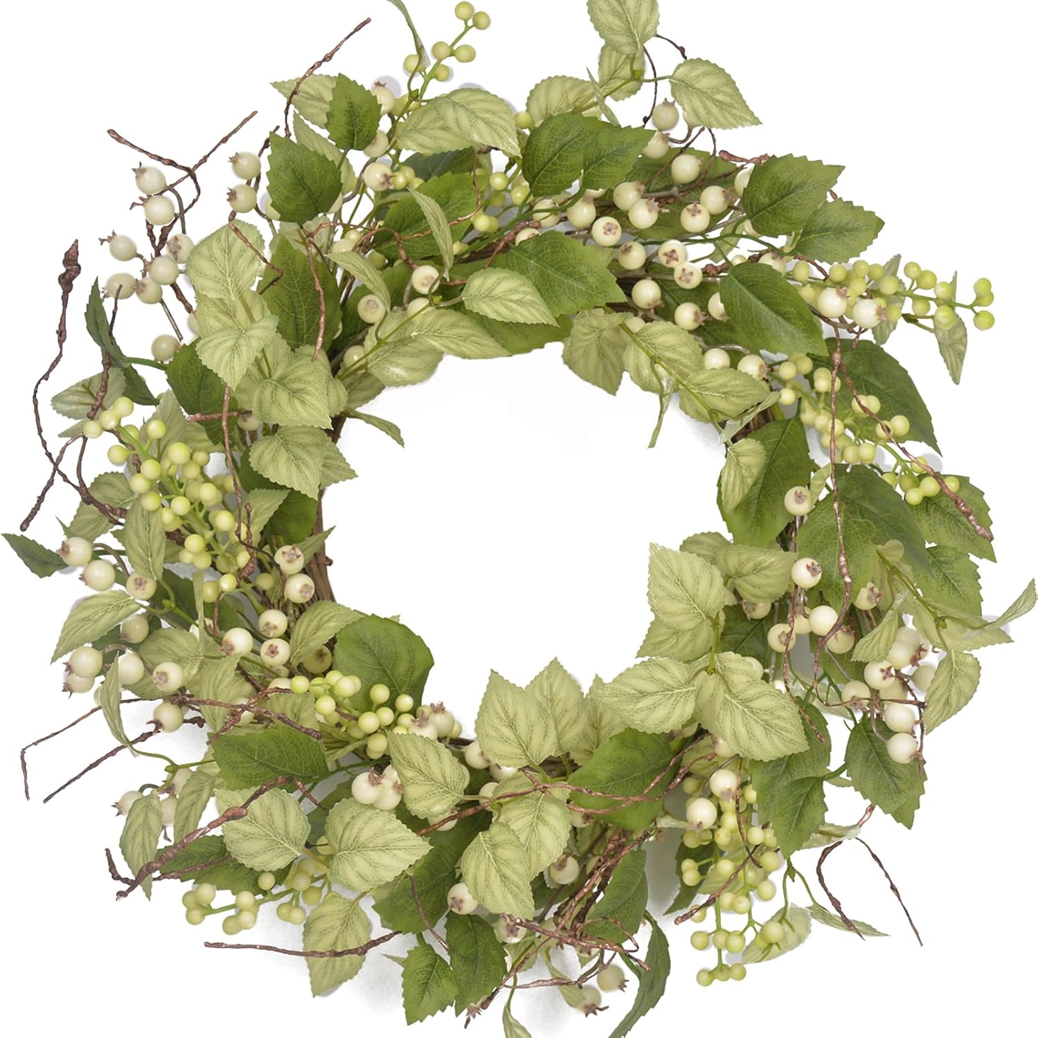 Spring Wreaths for Front Door 21 Inch Artificial Decor