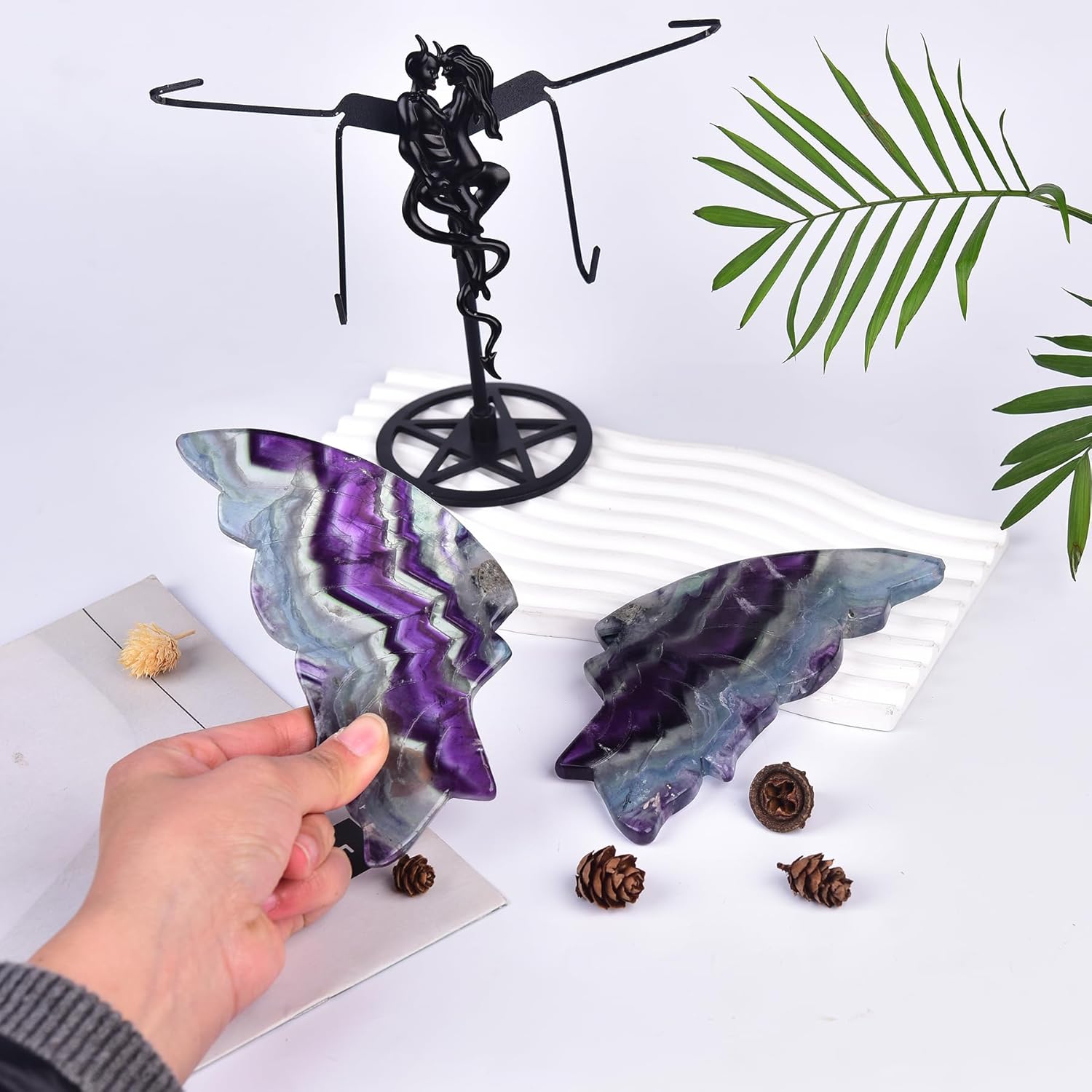 JIC Gem Crystal Butterfly with Stand Decorative Artwork