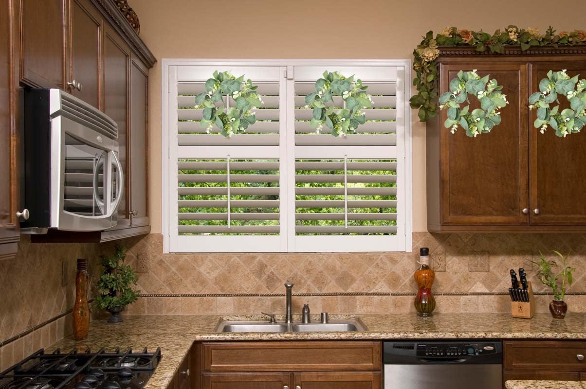 LSKYTOP 6Pcs Eucalyptus Wreath Set for Kitchen Decor
