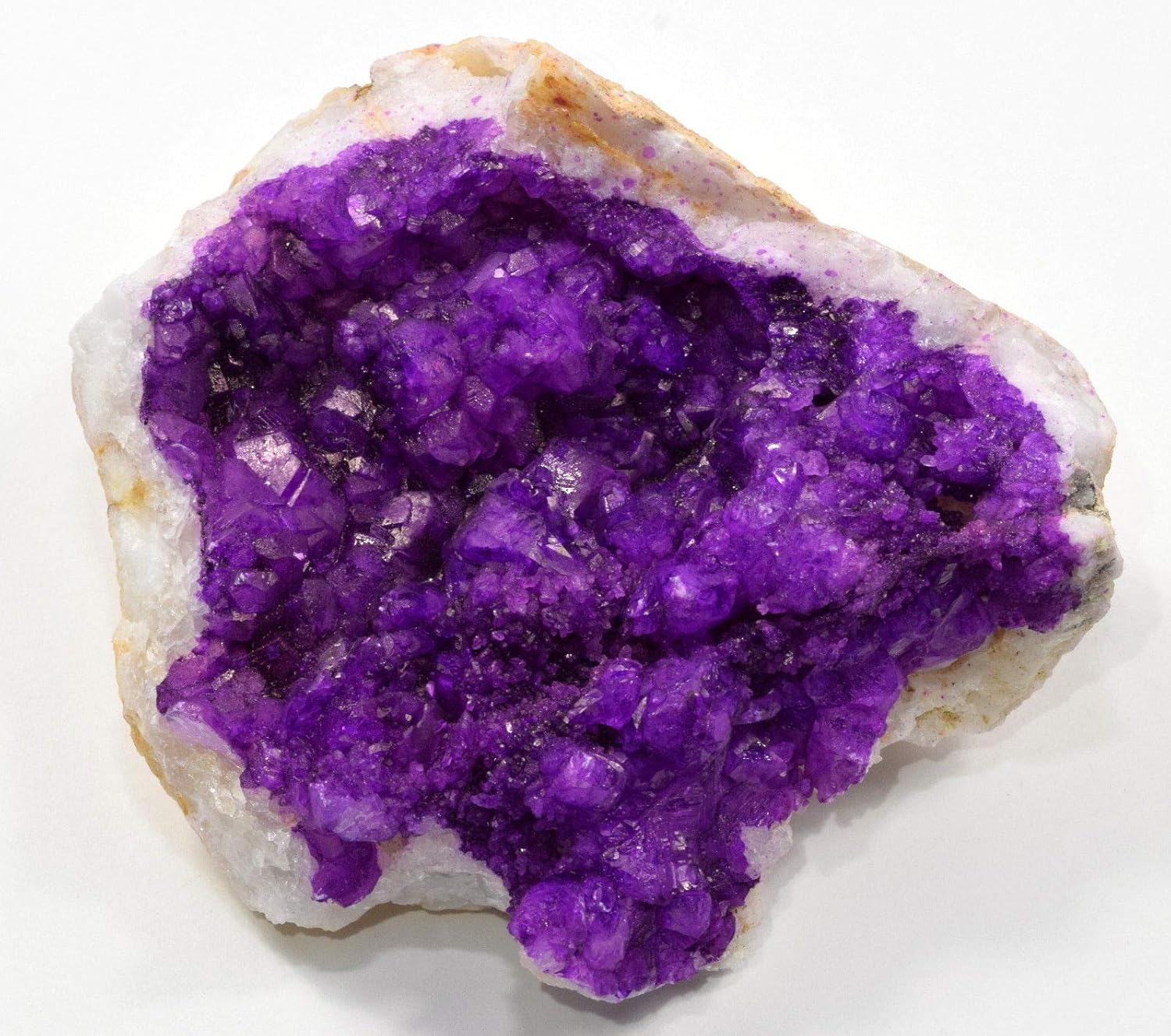 HQRP 31 Inch Dyed Lilac Quartz Geode Crystal Cluster Decor Specimen Morocco