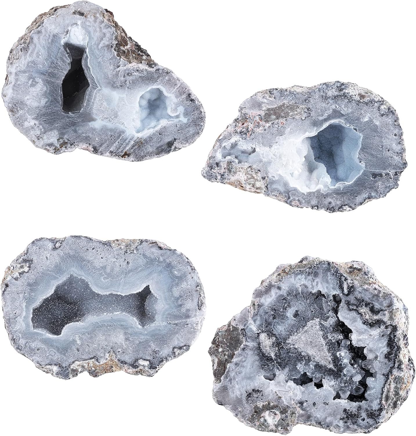 Mookaitedecor Bundle - 2 Item Crystal Geode Set