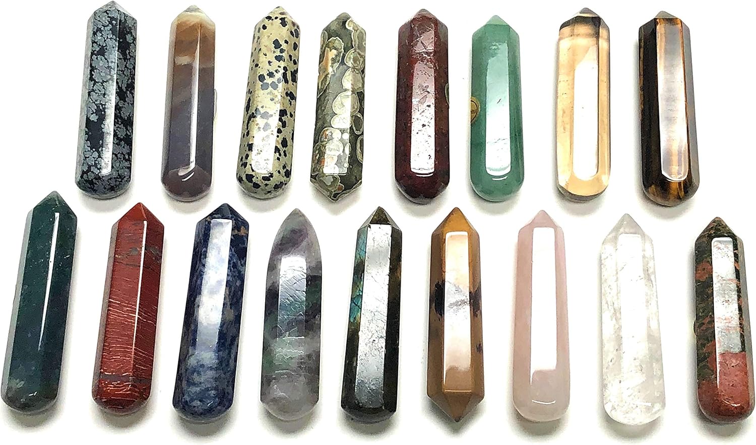 60MM Golden Tiger Eye Crystal Wand with Velvet Pouch