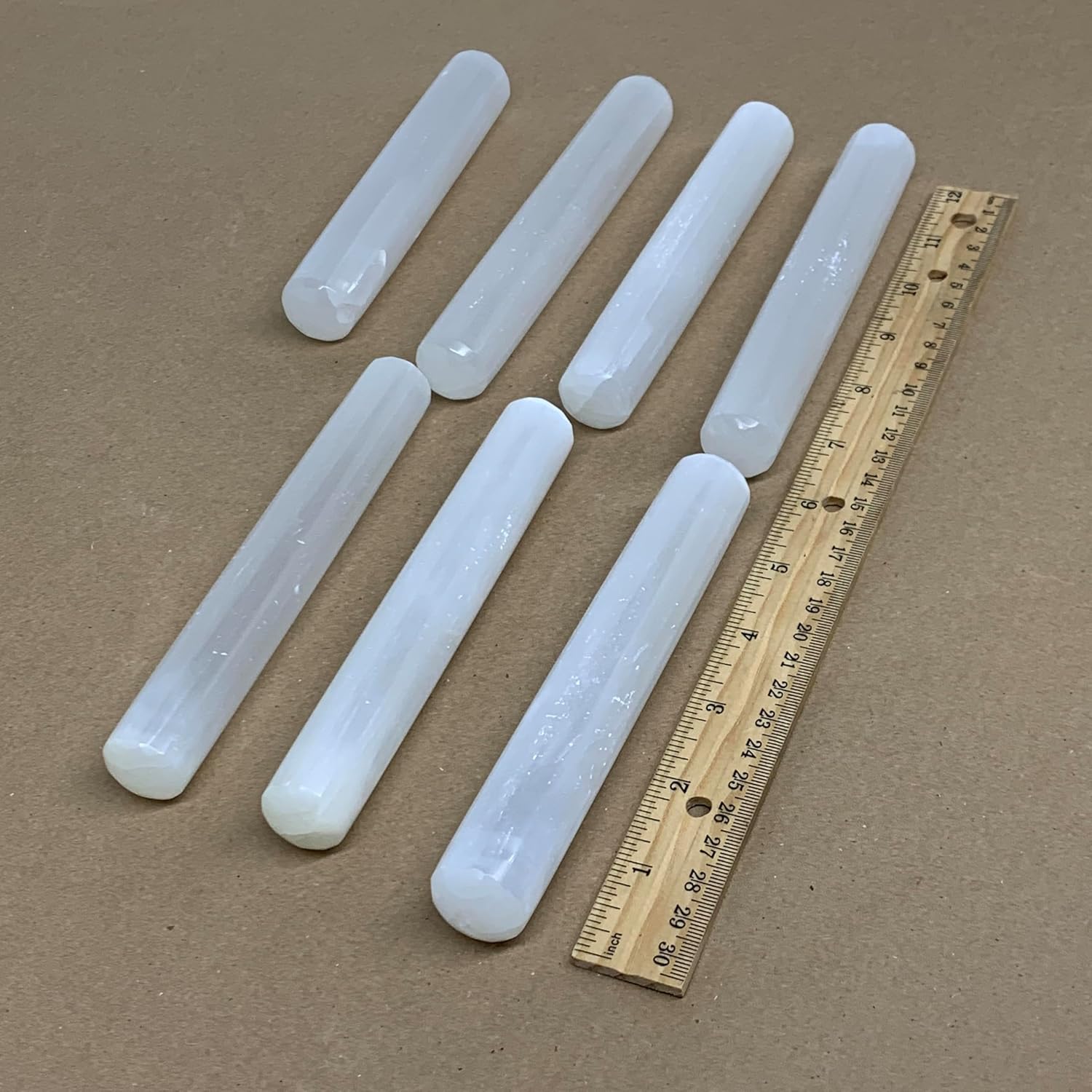 20pcs Selenite Crystal Wands for Meditation and Spiritual Work