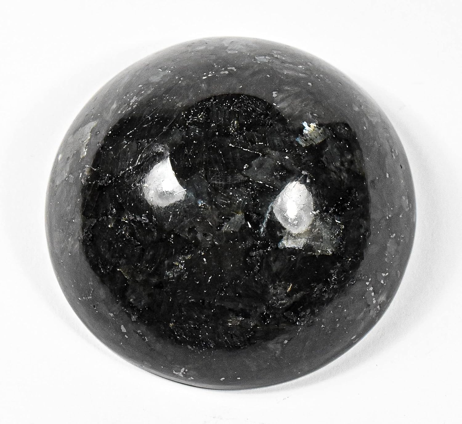 3 Rainbow Metallic Flash Larvikite Bowl - 80g Natural Crystal Mineral UV Reactive Specimen