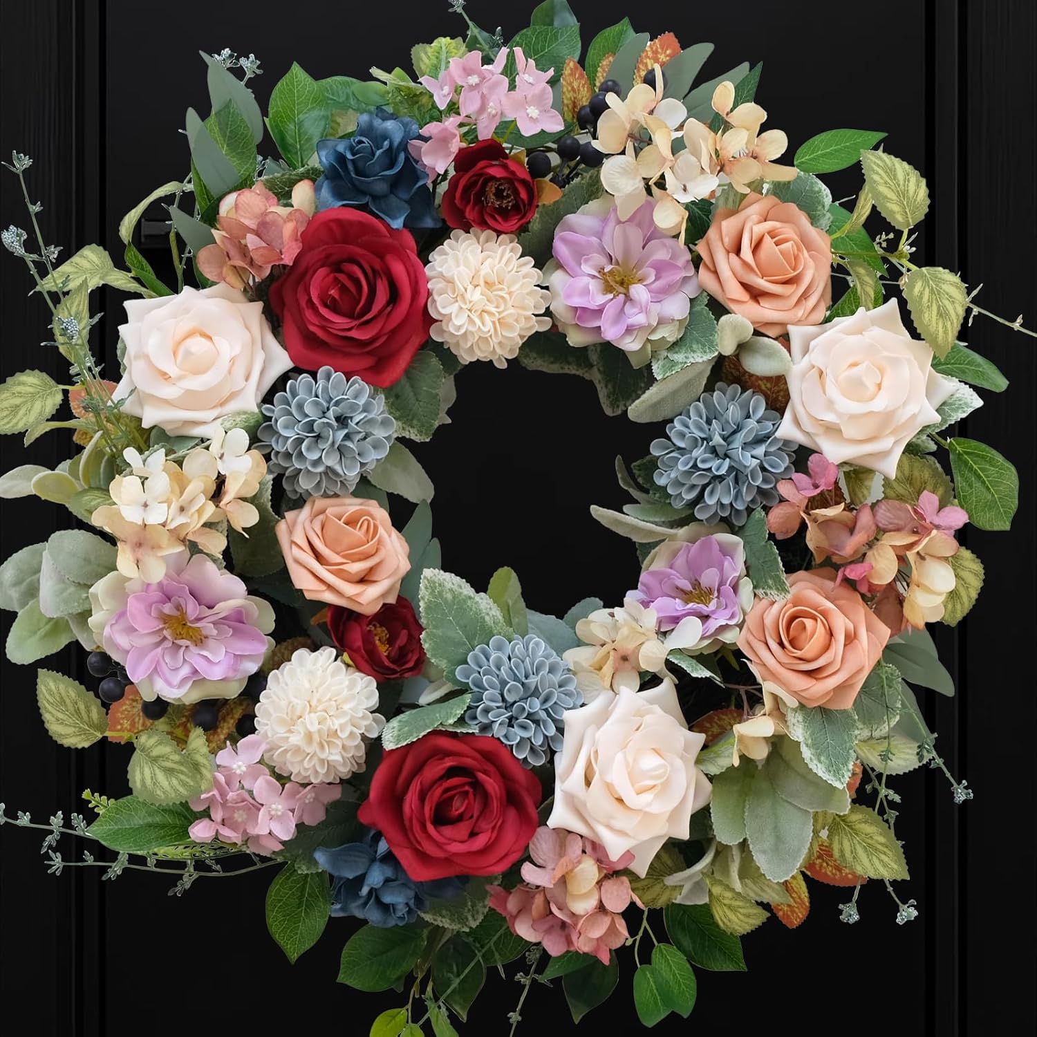 Bibelot 22 Inch Artificial Spring Floral Wreath