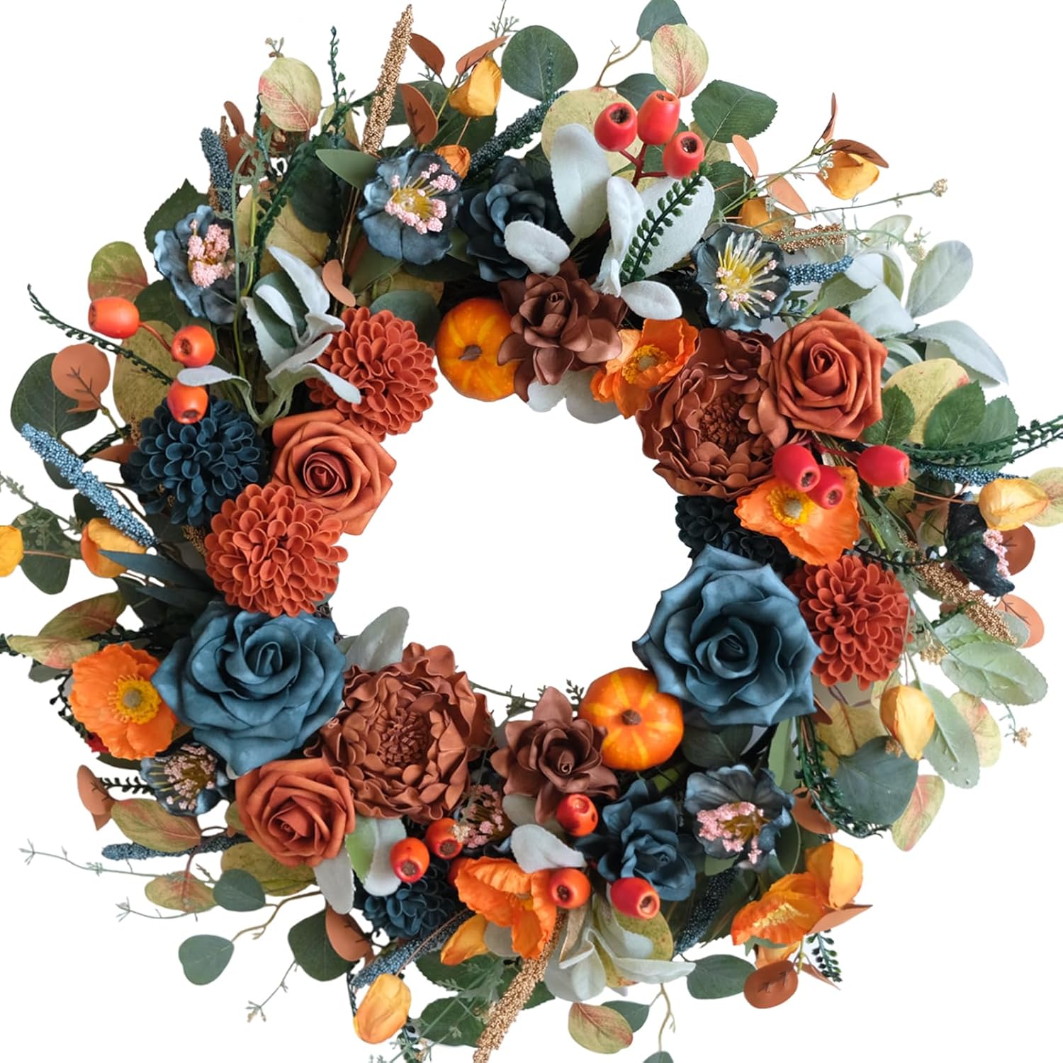 24 Inch Handcrafted Autumn Wreath Decor