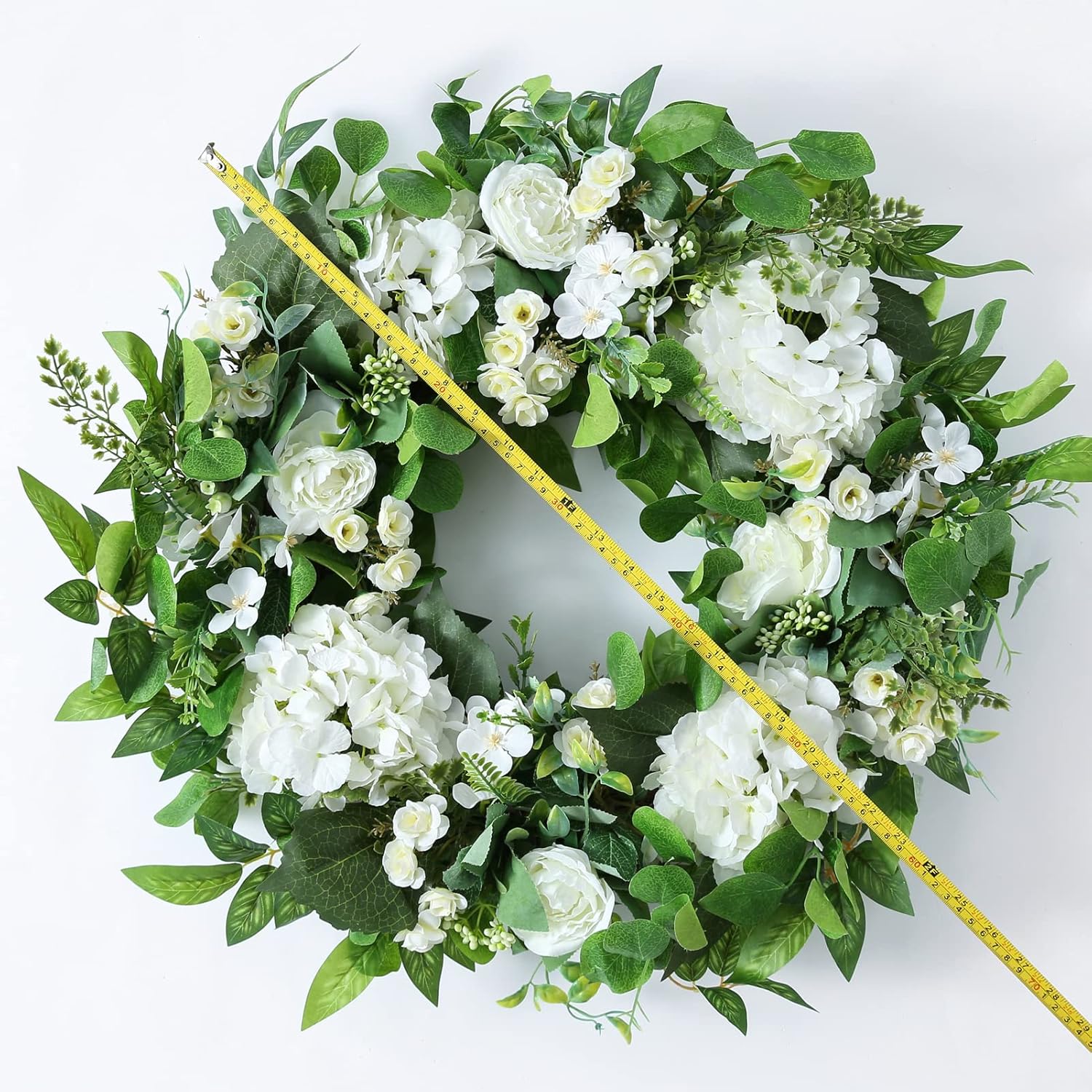 24 Inch Artificial Spring Summer Wreath for Front Door