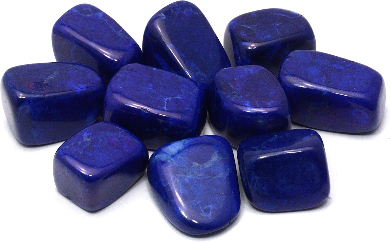 CrystalAge Lapis Howlite Tumble Stone 20-25mm Single Stone