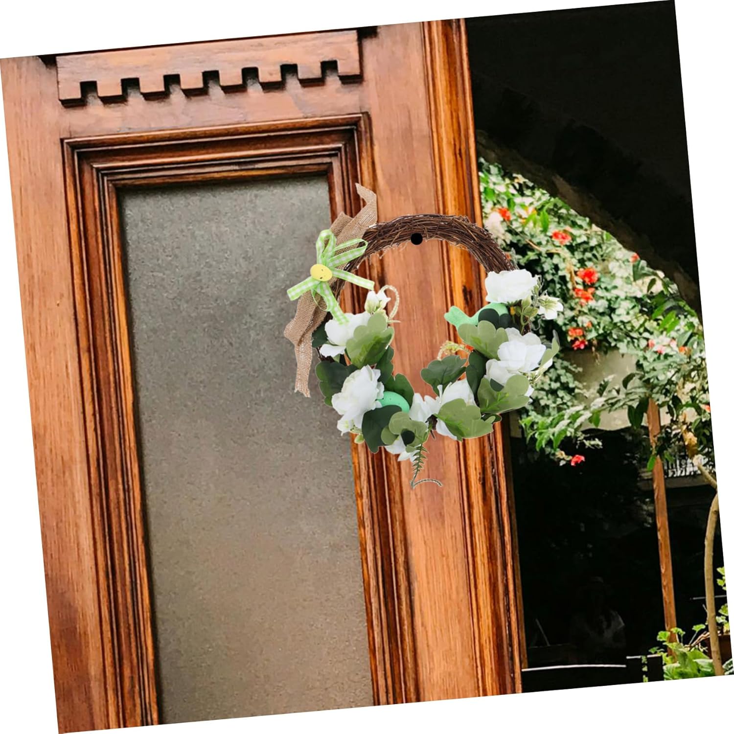 Pastel Egg and Flower Artificial Spring Wreath
