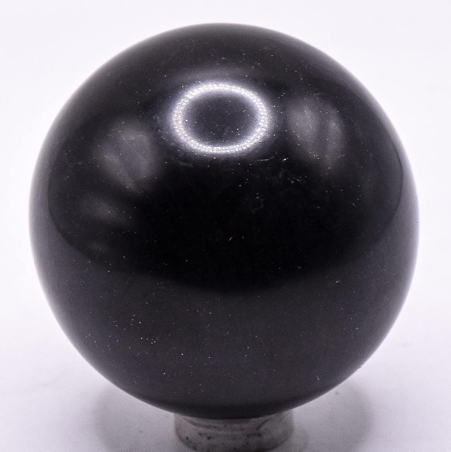 HQRP 2 Inch Black Onyx Carved Sphere Decor Stone