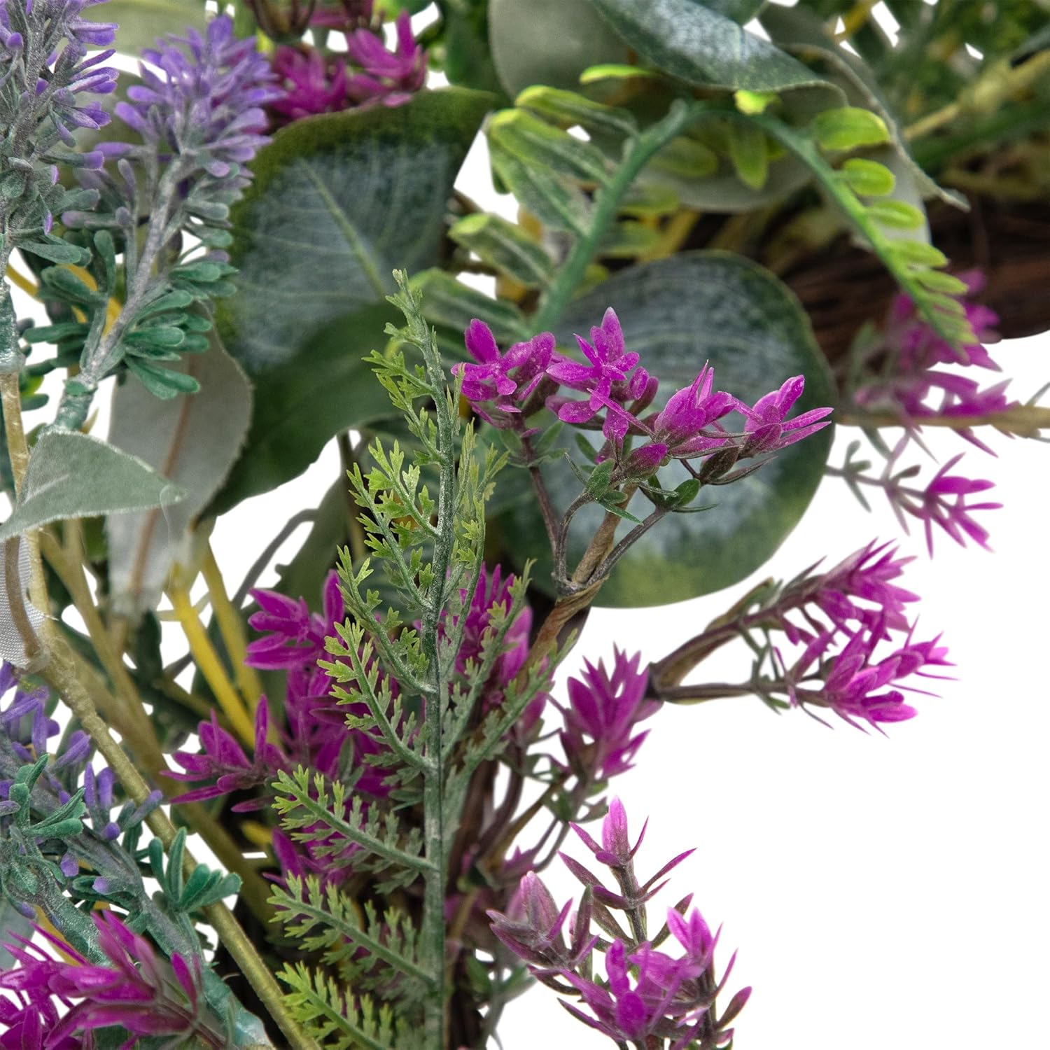 Northlight Lavender and Mixed Foliage Artificial Floral Wreath 22 Inch