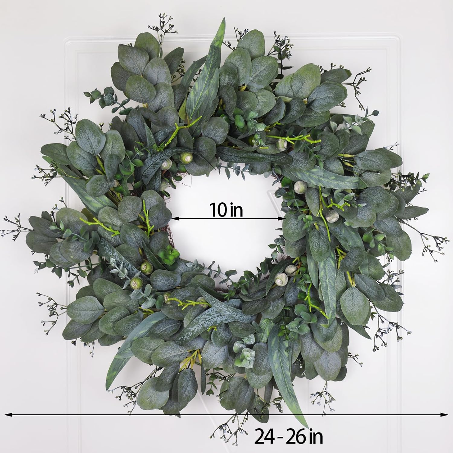 24-26 Inch Eucalyptus Wreath for Front Door
