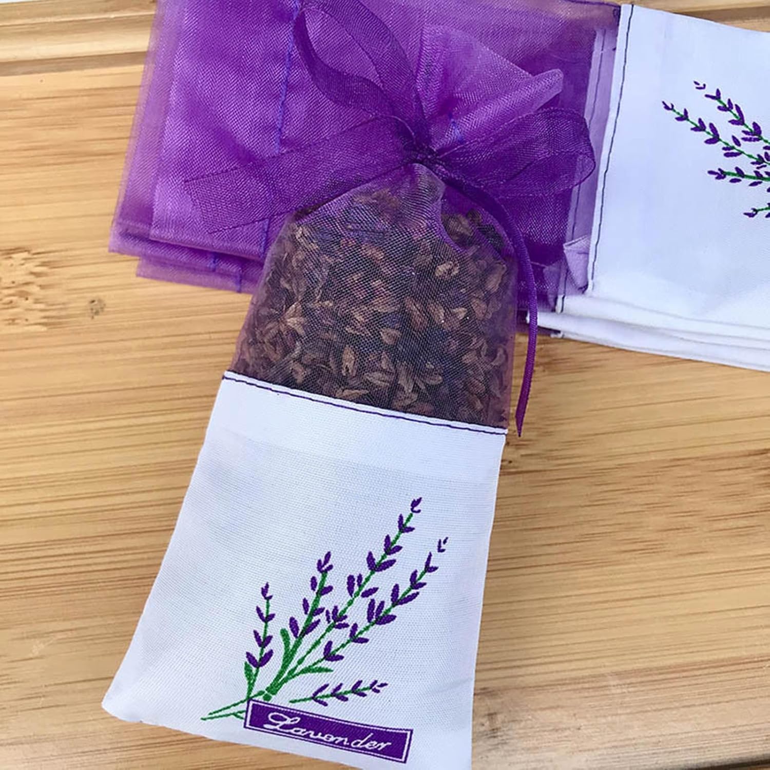 20PCS Lavender Sachets for Wardrobe and Drawer Freshener