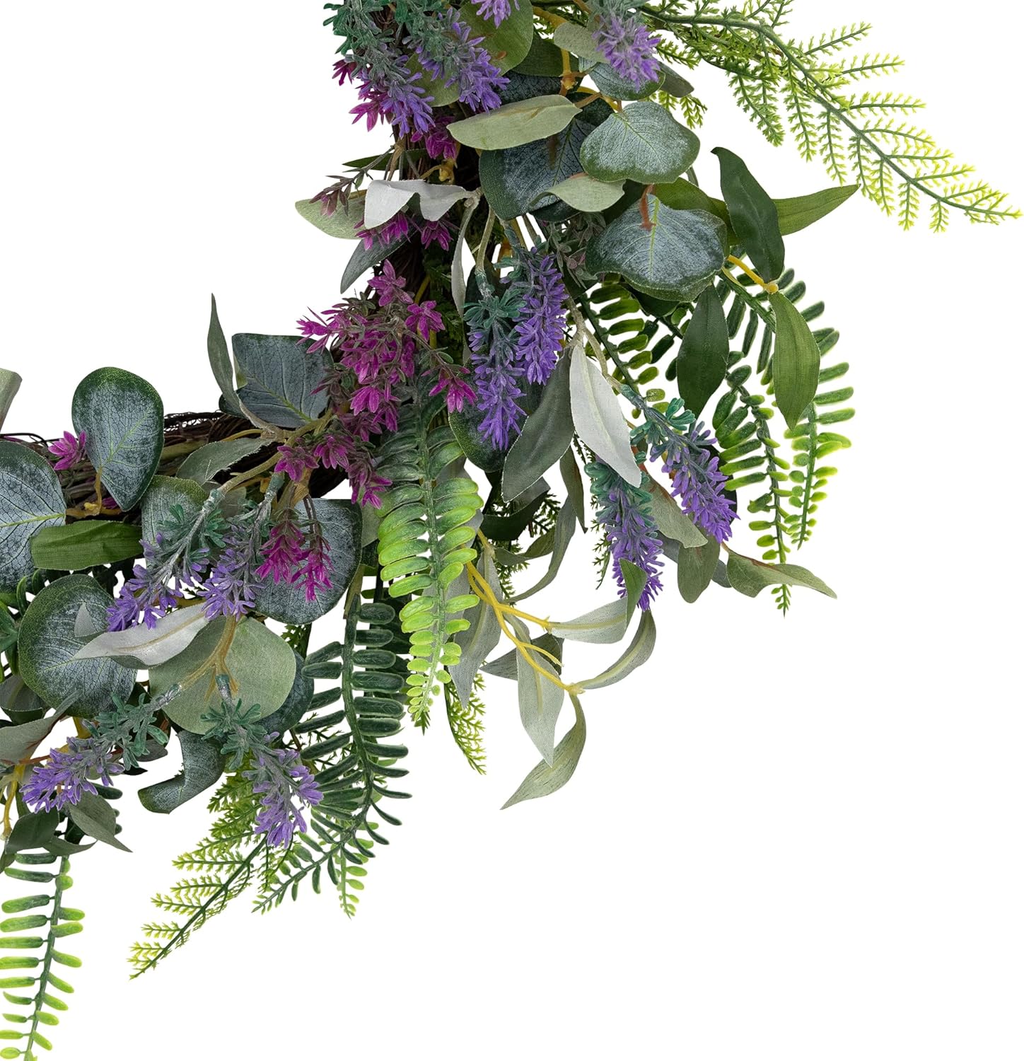 Northlight Lavender and Mixed Foliage Artificial Floral Wreath 22 Inch