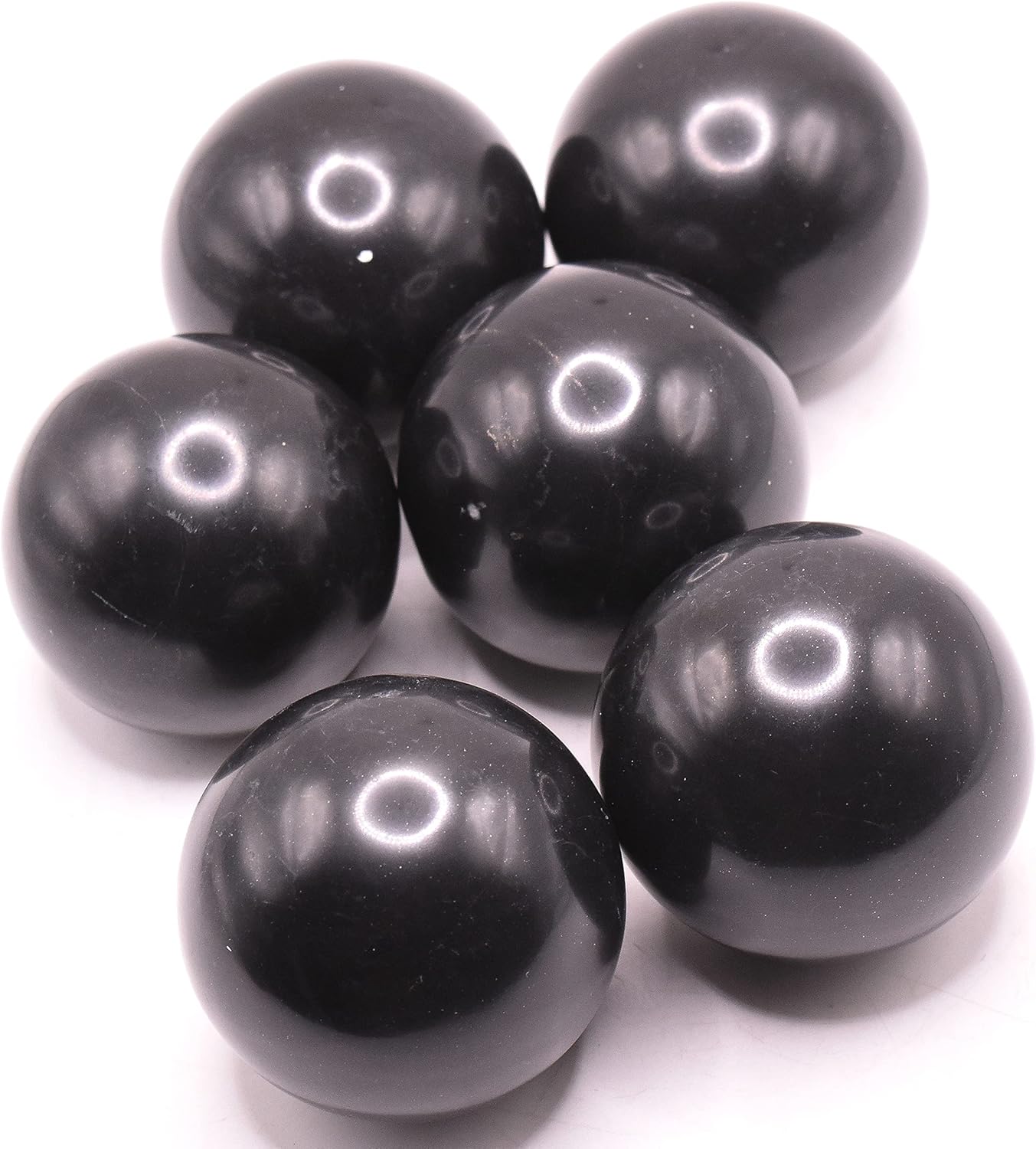 HQRP 2 Inch Black Onyx Carved Sphere Decor Stone
