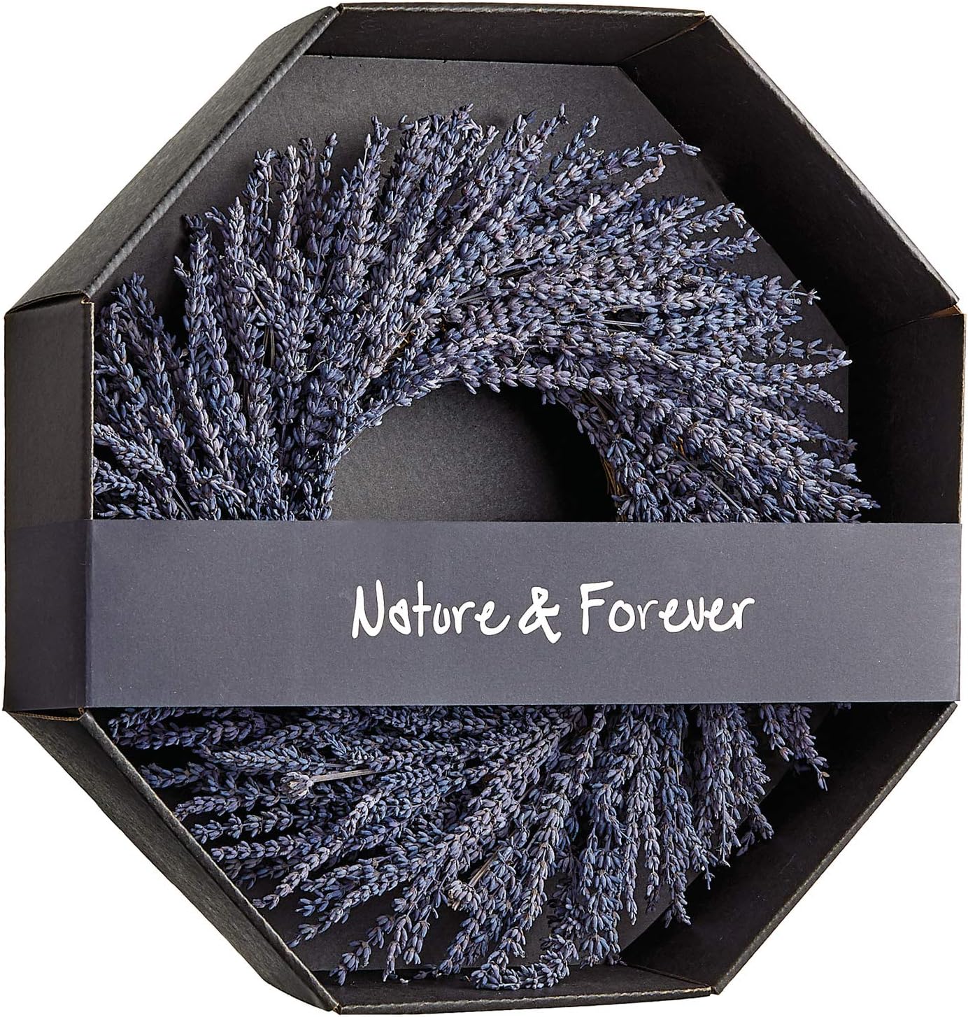 14 Inch Preserved Lavender Wreath Front Door Decor