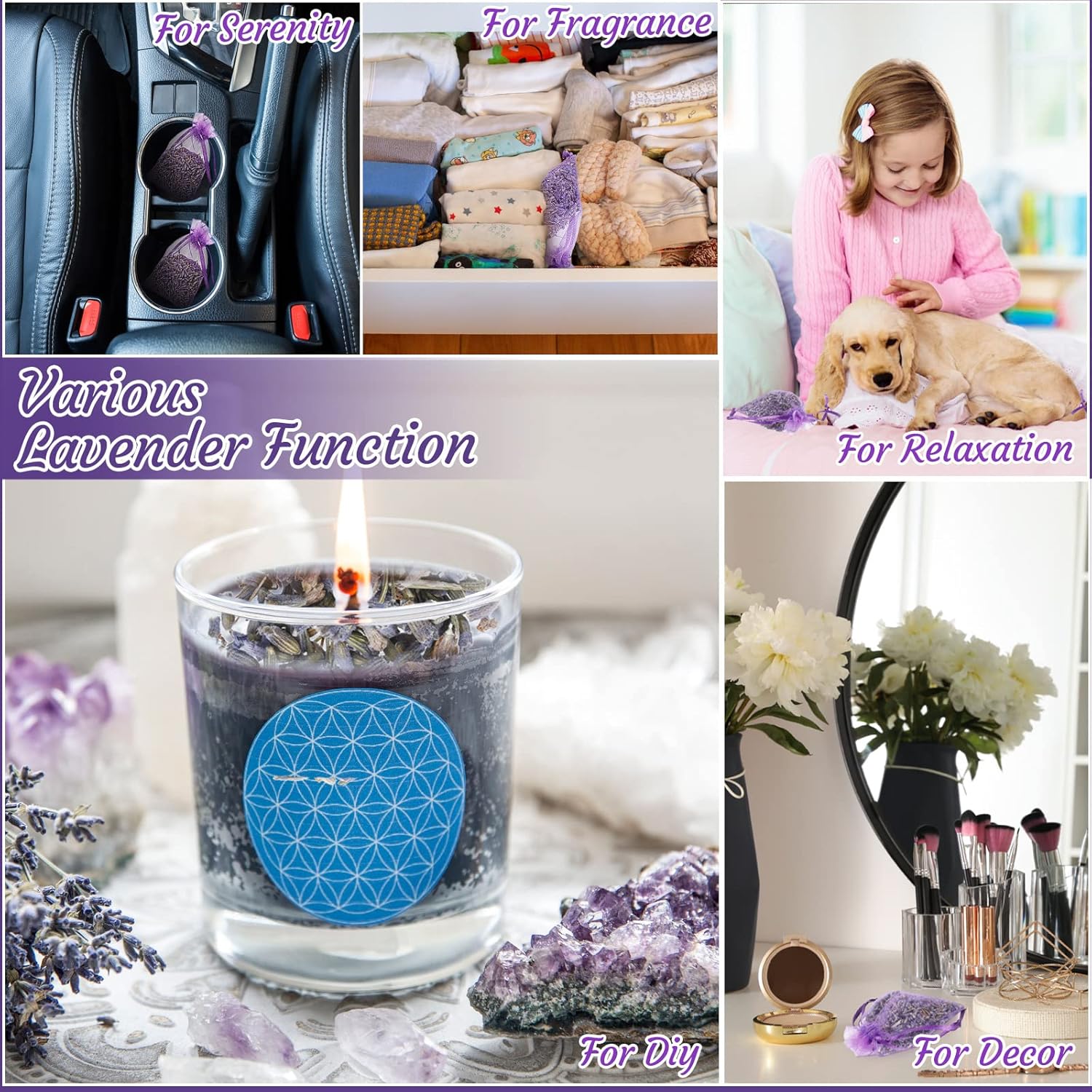 Demissle 160 Pcs Lavender Sachets for Home Fragrance