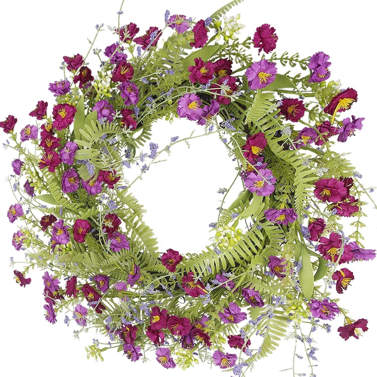 CISDUEO 20 Inch Spring Wreath for Front Door