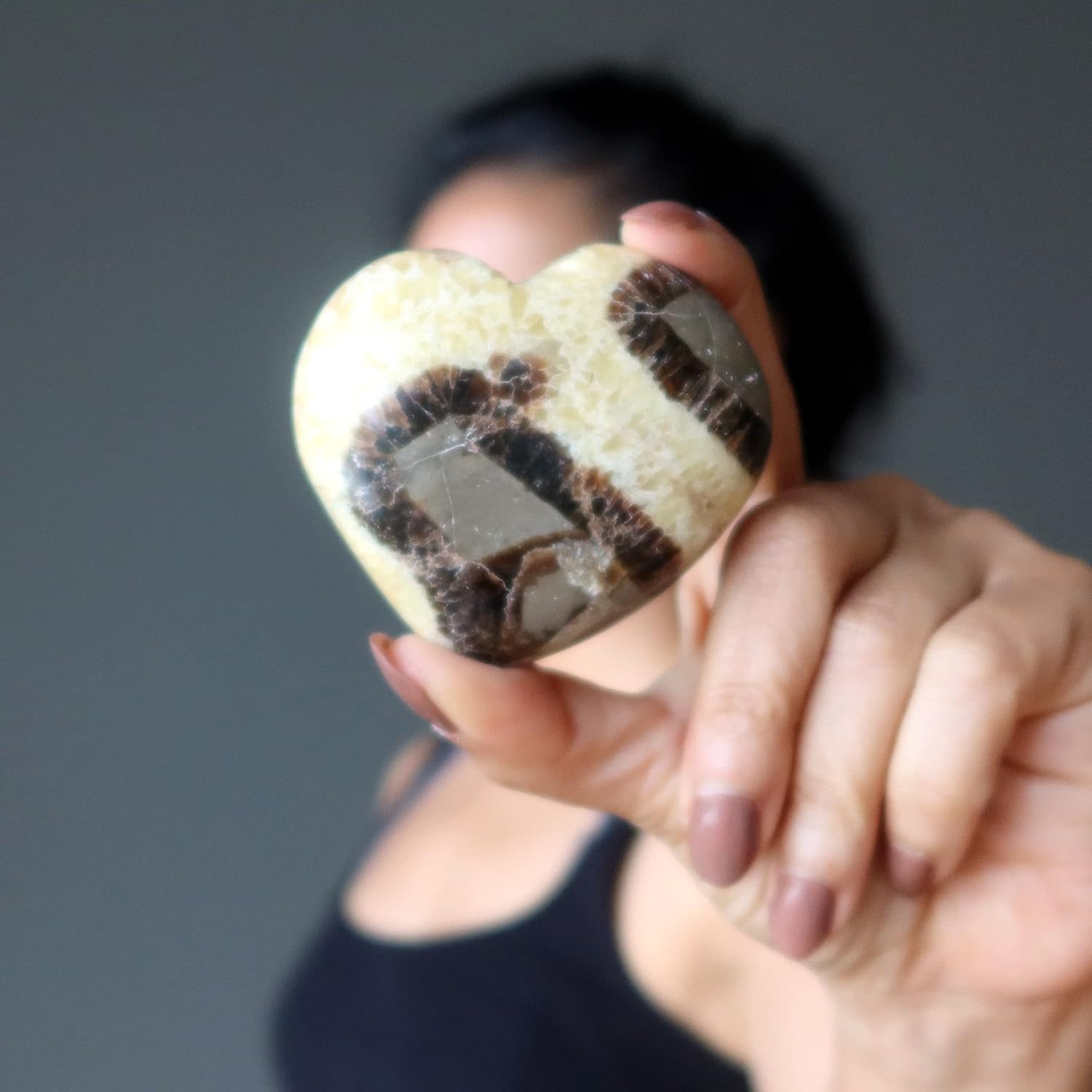 Satin Crystals Heart-Shaped Dragon Stone for Healing