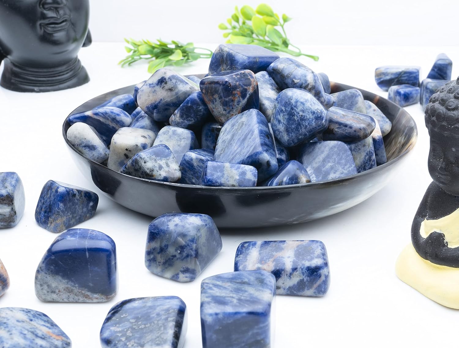 ZAICUS Tumbled Stones Set for Decor Feng Shui Jewelry