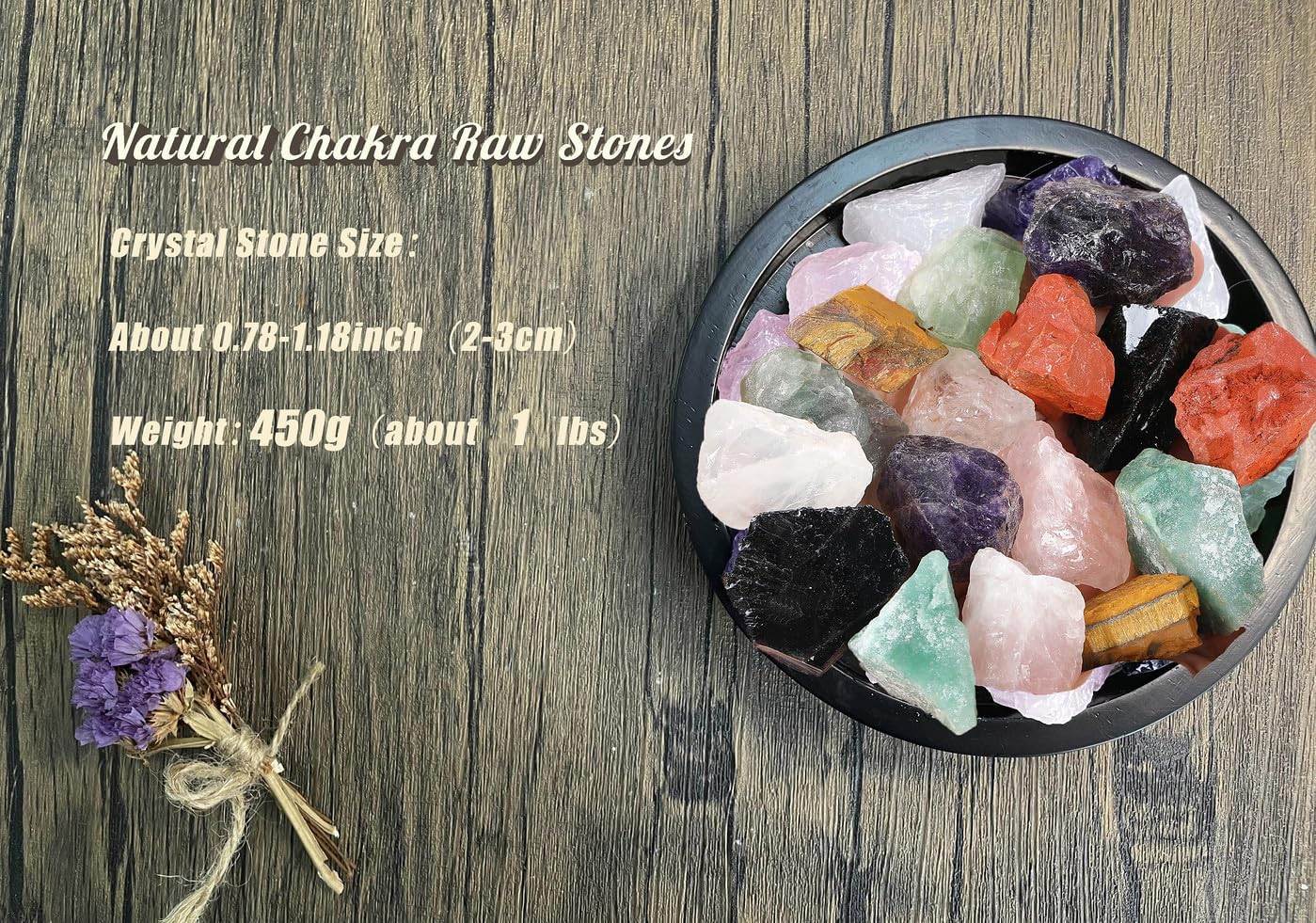 DUQGUHO 8 Pcs Natural Rough Crystal Stones for Tumbling and Decoration