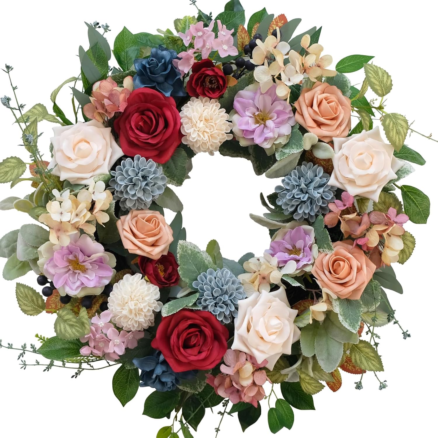 Bibelot 22 Inch Artificial Spring Floral Wreath