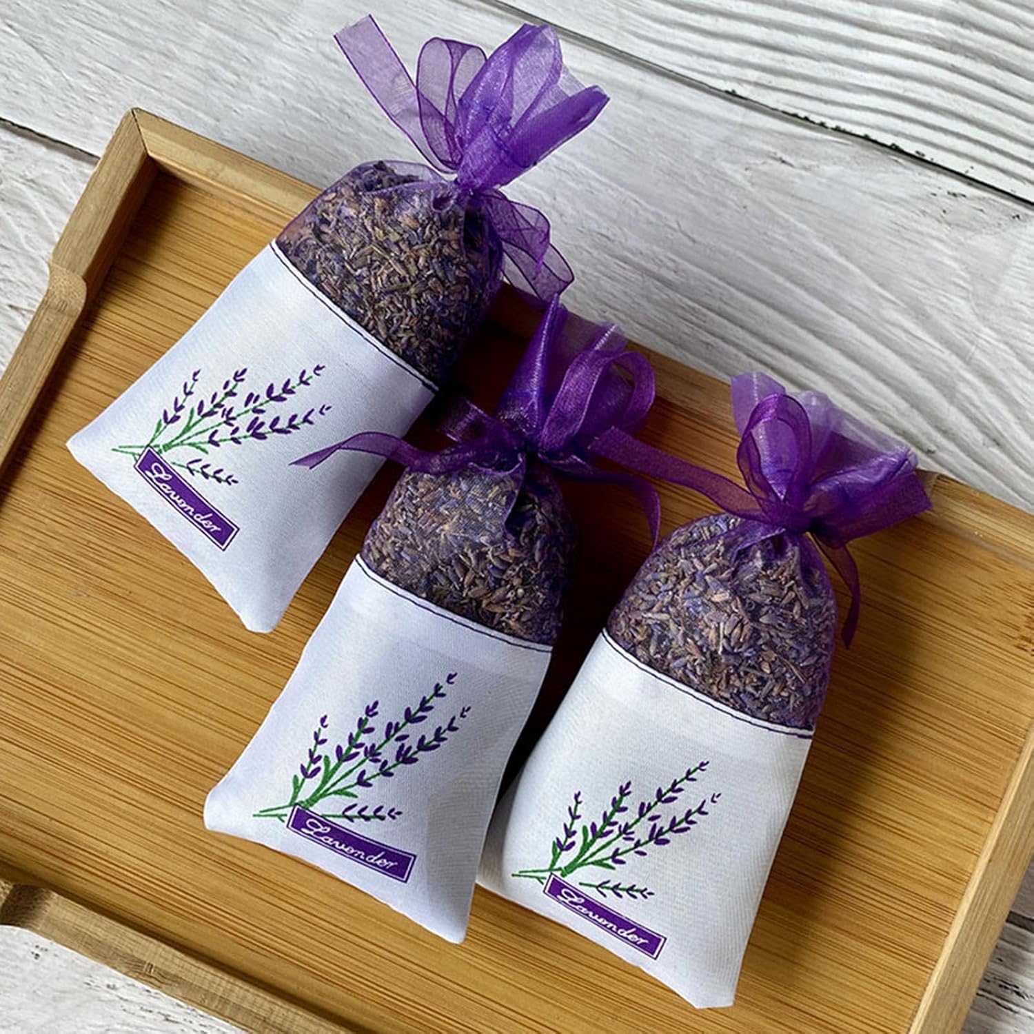 20PCS Lavender Sachets for Wardrobe and Drawer Freshener