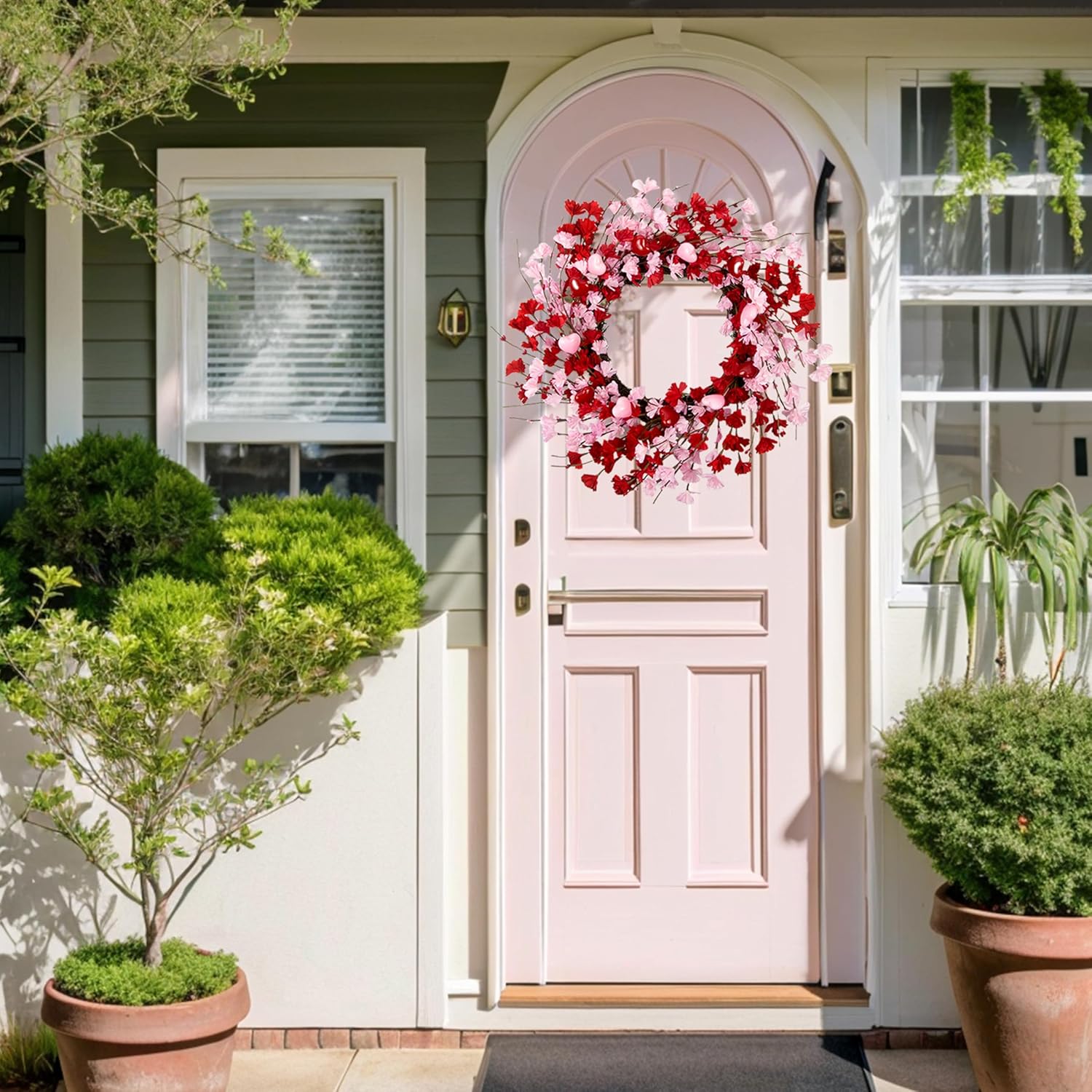 20 Inch Valentine Wreath for Front Door
