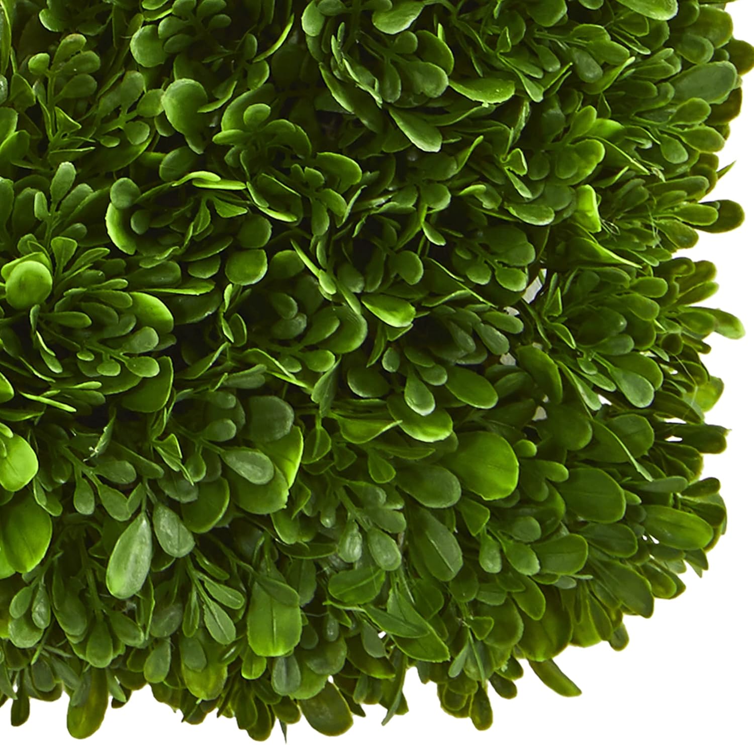Nearly Natural 17 Inch Tea Leaf Square Wreath Green
