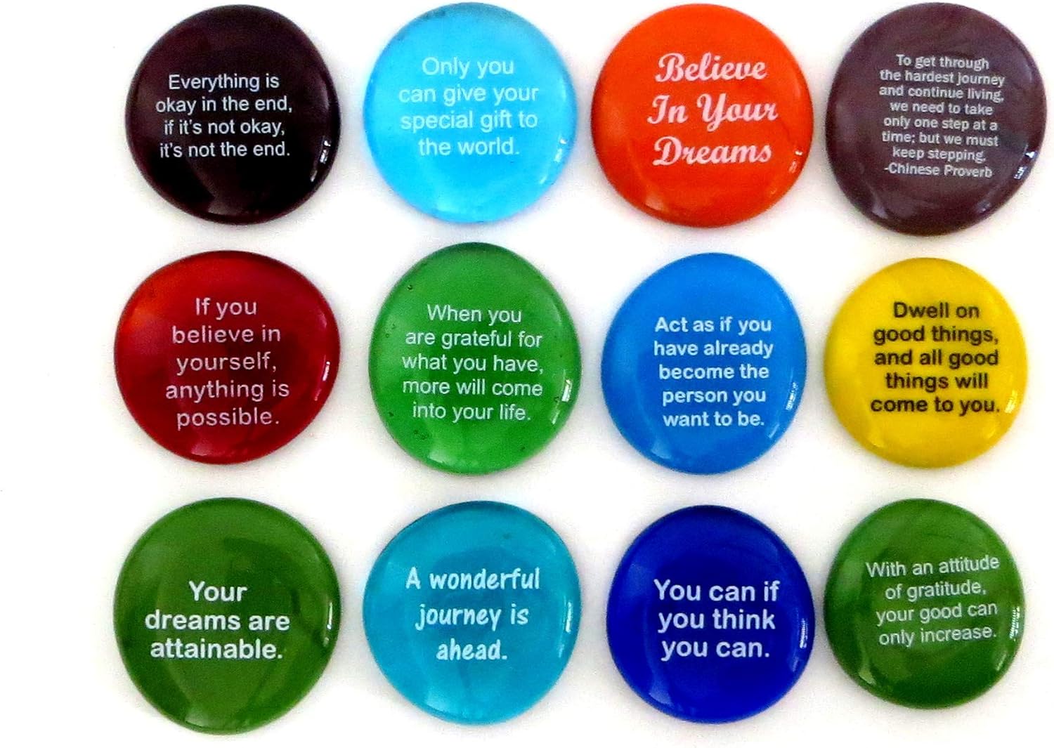 Destiny Stones 12 Glass Stones for Positive Future