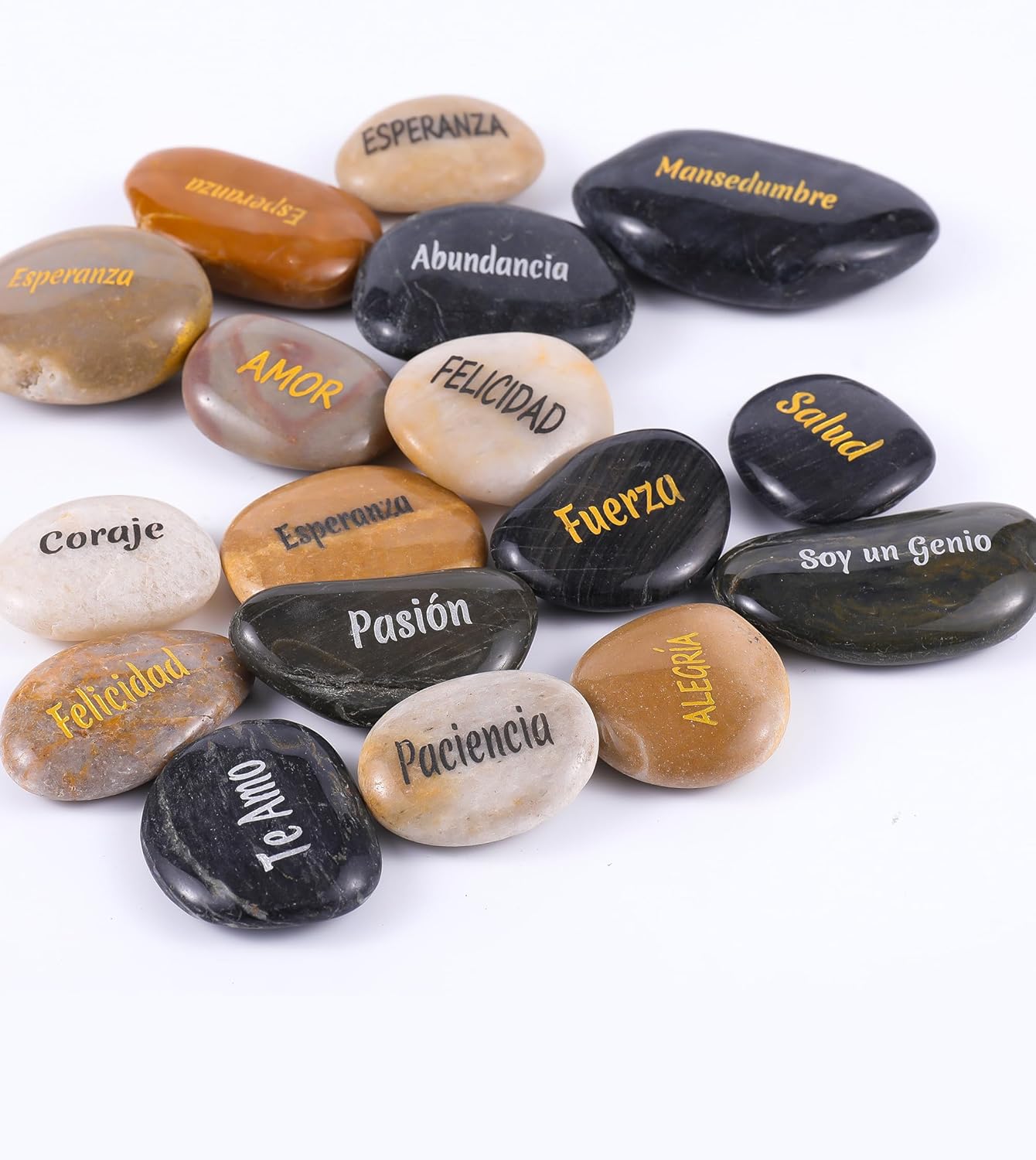 ROCKIMPACT 100 Spanish Engraved Rocks for Inspiration