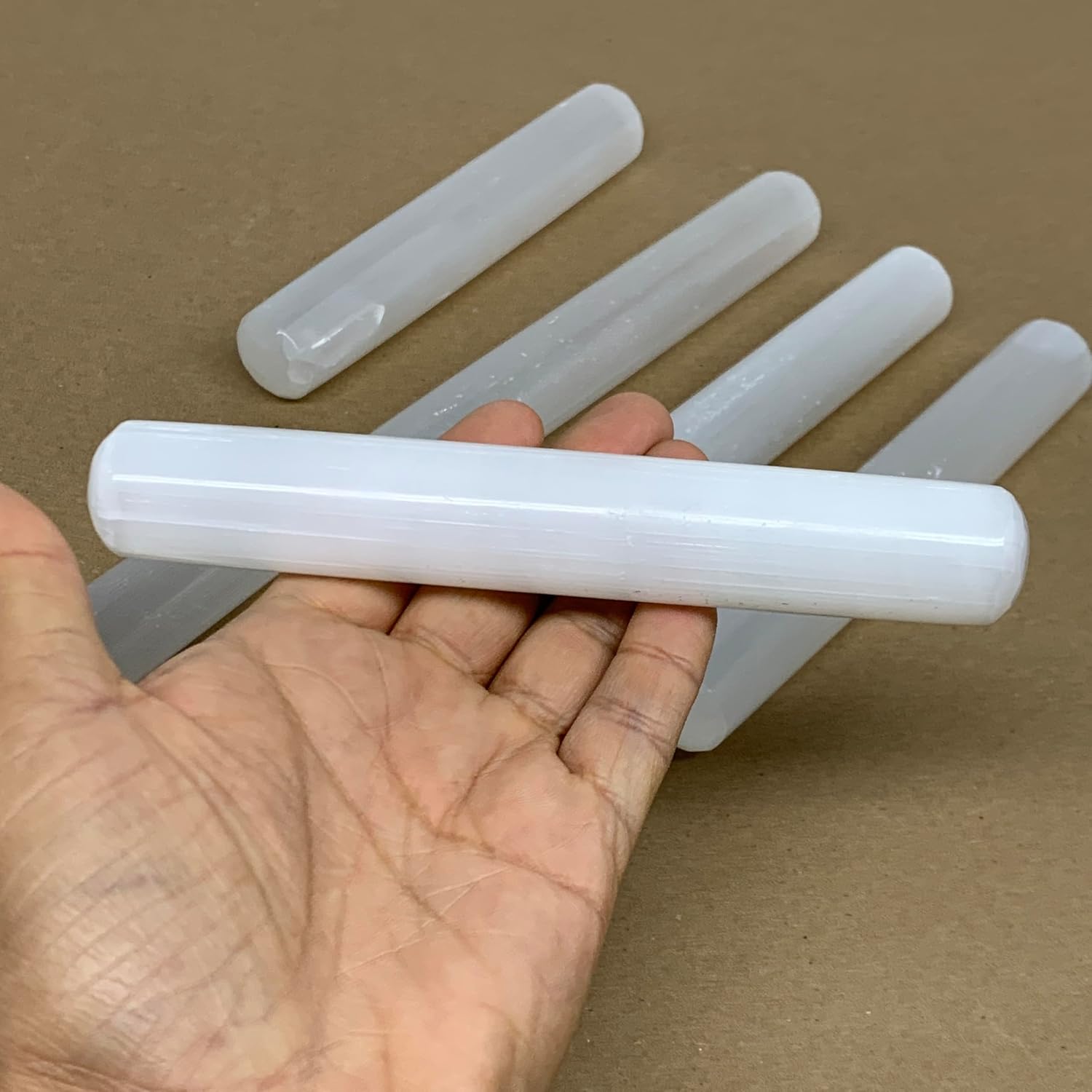 20pcs Selenite Crystal Wands for Meditation and Spiritual Work