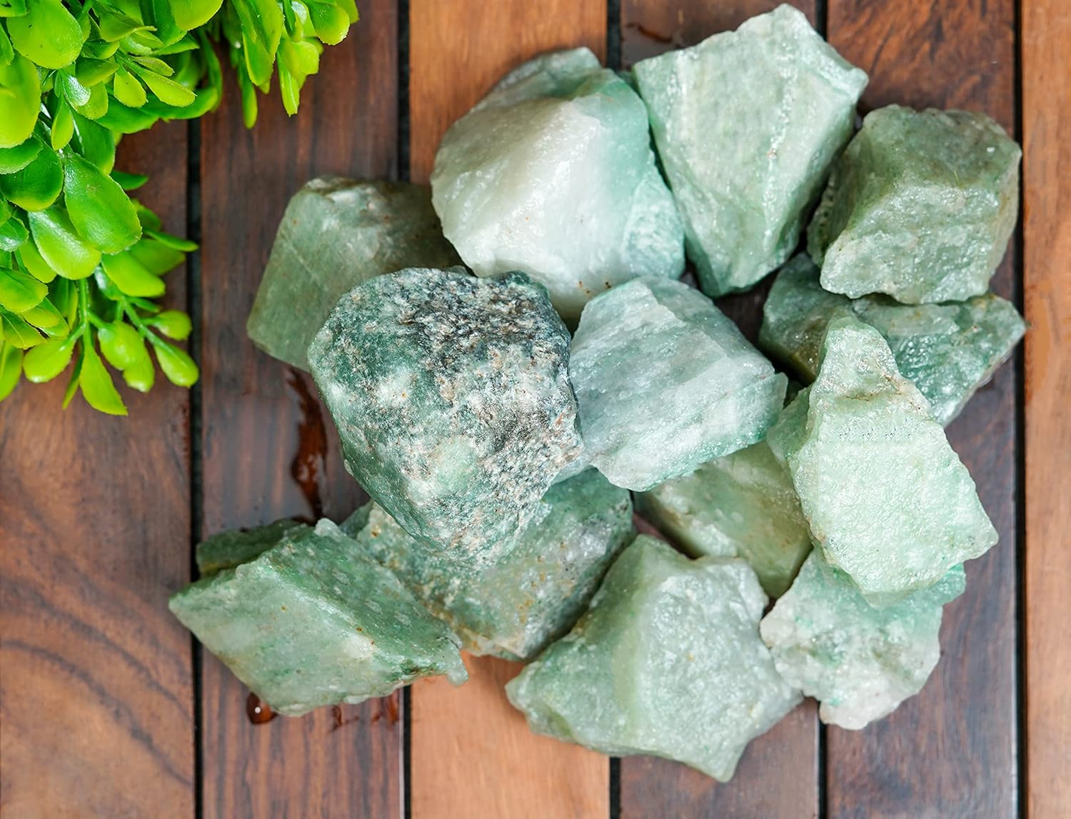 14 LB Green Jade Rough Stones for Chakra Balancing and Decor