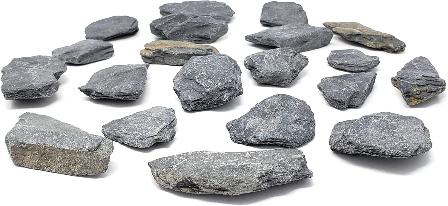 Small Slate Stones - Natural Decor - 14 to 17 Pieces